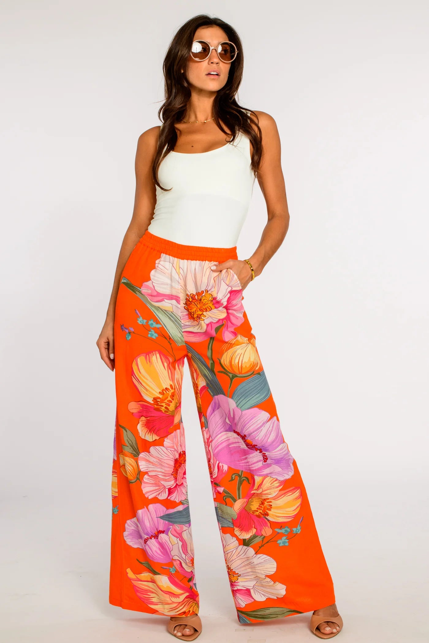 Presley Pants in Sunset Blooms | Elizabeth James