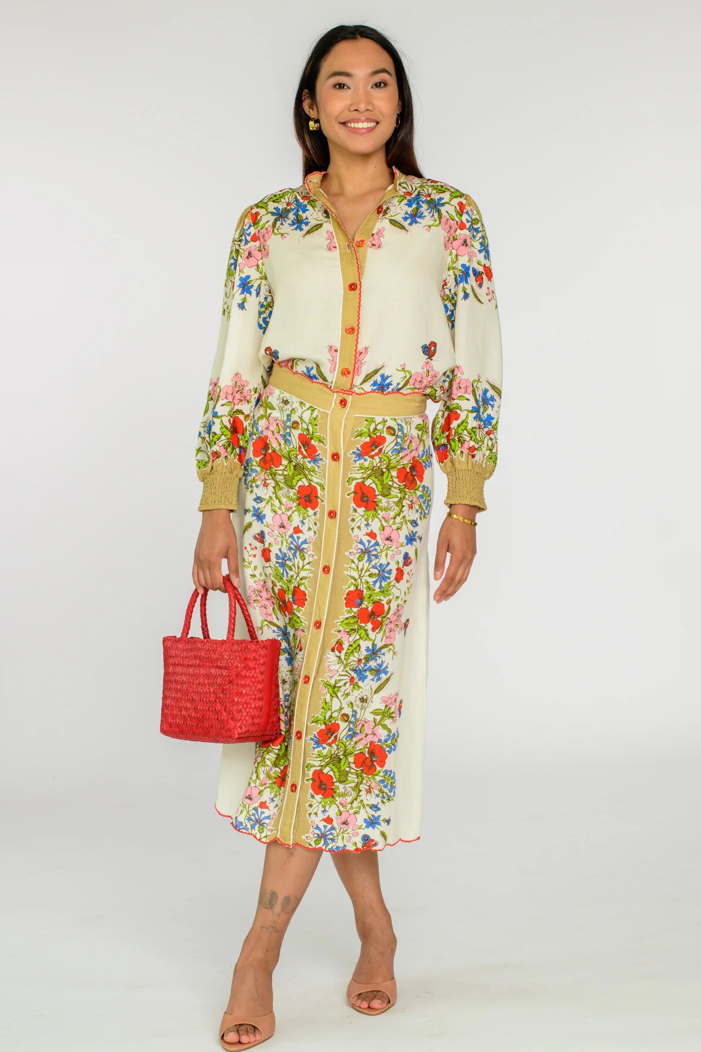 Emily Top in Butterfly Garden | Elizabeth James