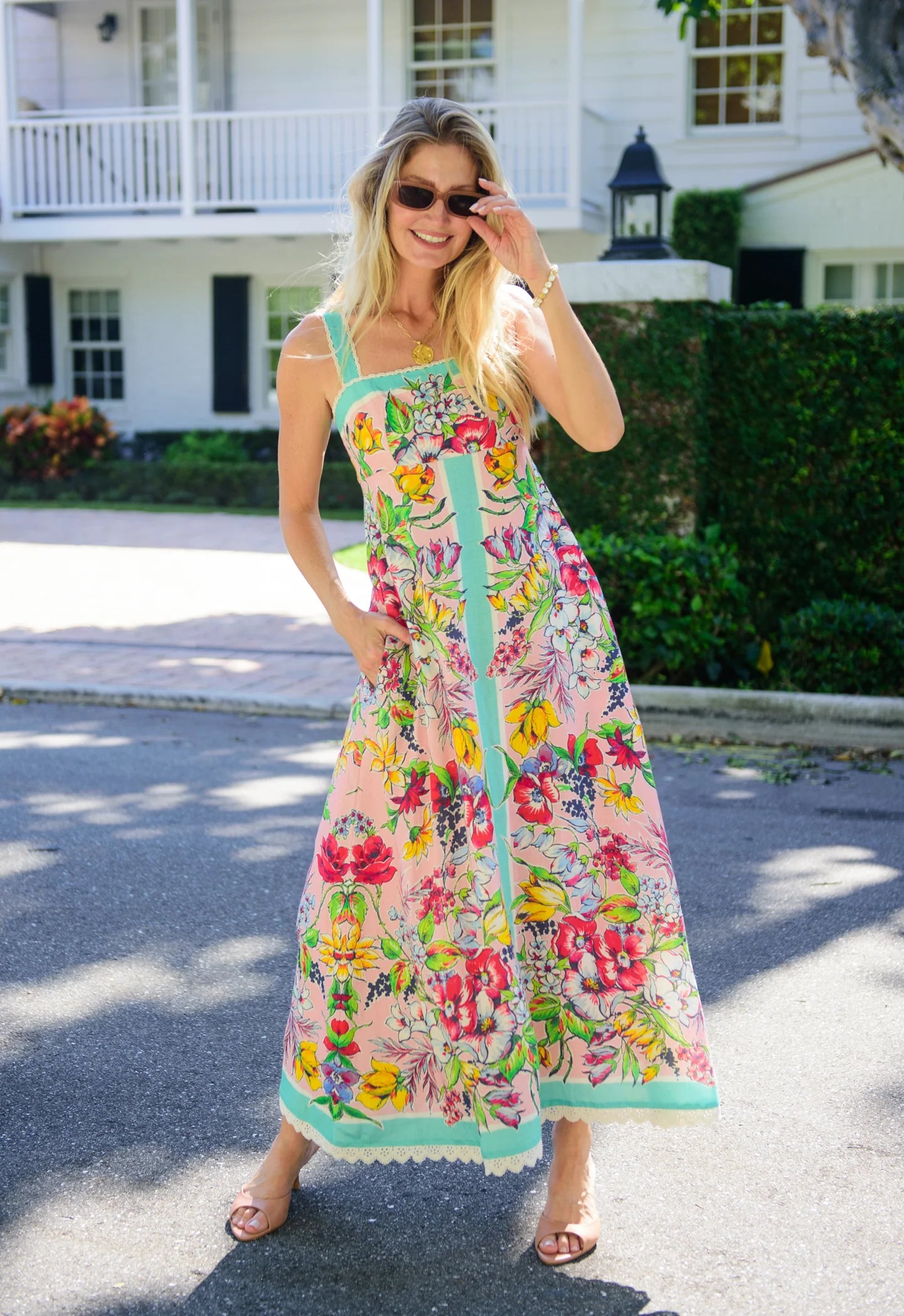 Annalisa Dress in Vintage Scarf | Elizabeth James