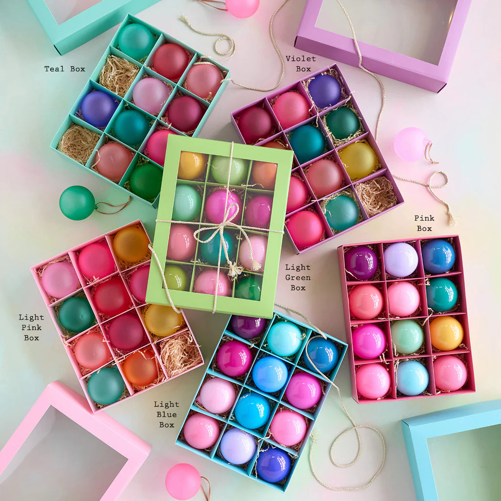 Sugar Plum & Frosted Ball Ornaments (Boxed Set of 12) | Glitterville