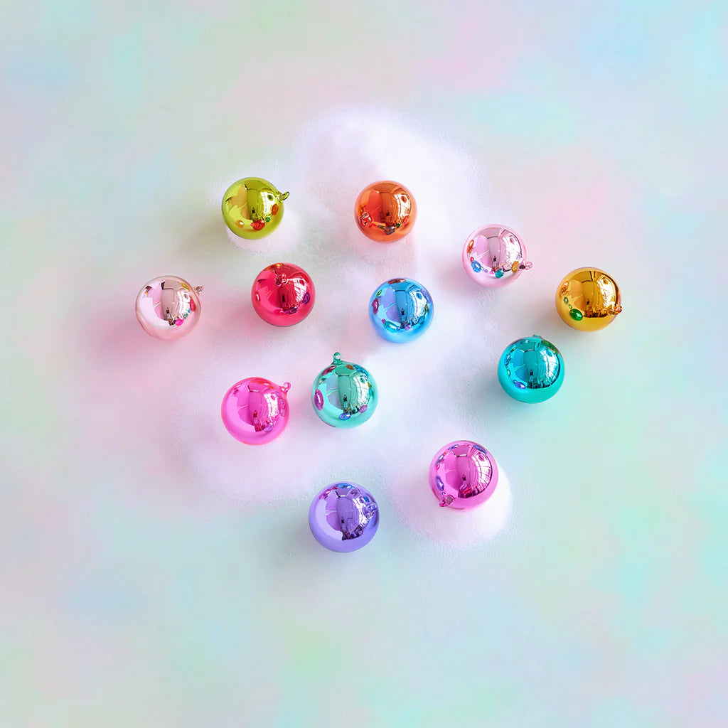 Rainbow Reflective Ball Ornament (5") | Glitterville