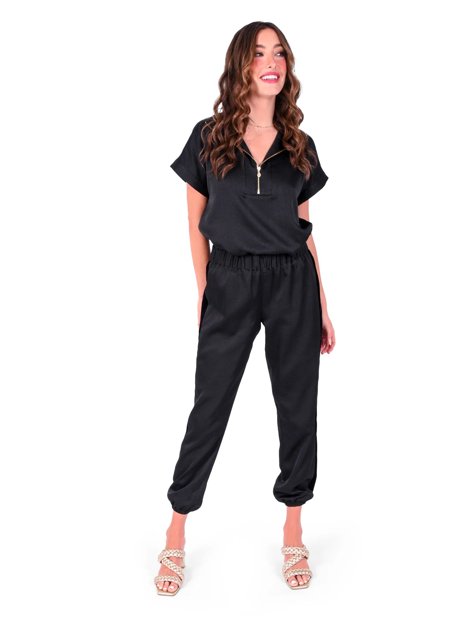 Downtown Jogger - Black Tuxedo | Emily McCarthyh