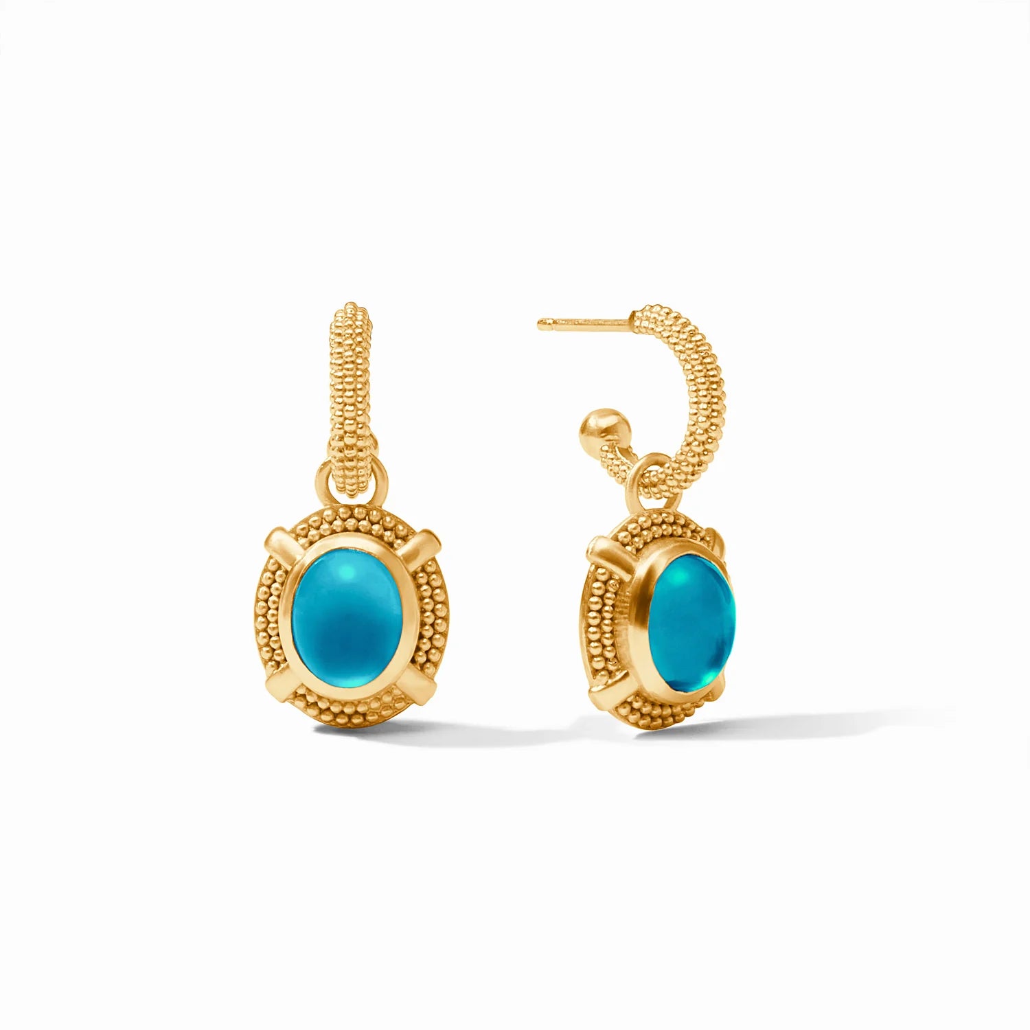 Cabochon Hoop & Charm Earring | Julie Vos