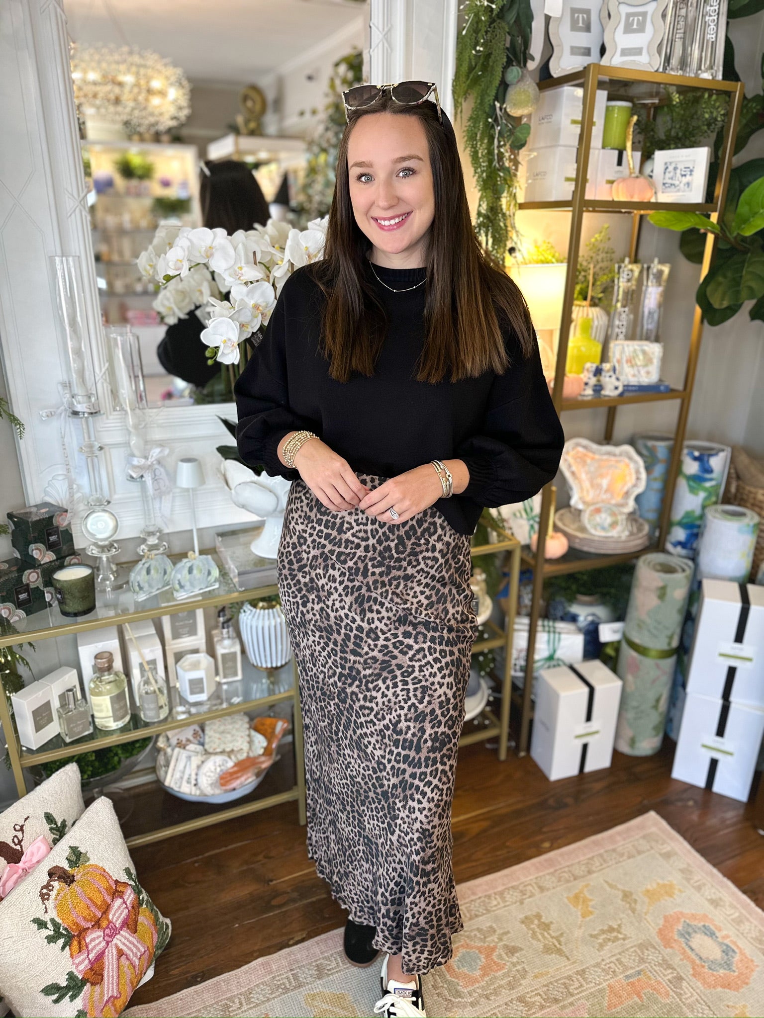 Izabel Leopard Skirt | Z Supply