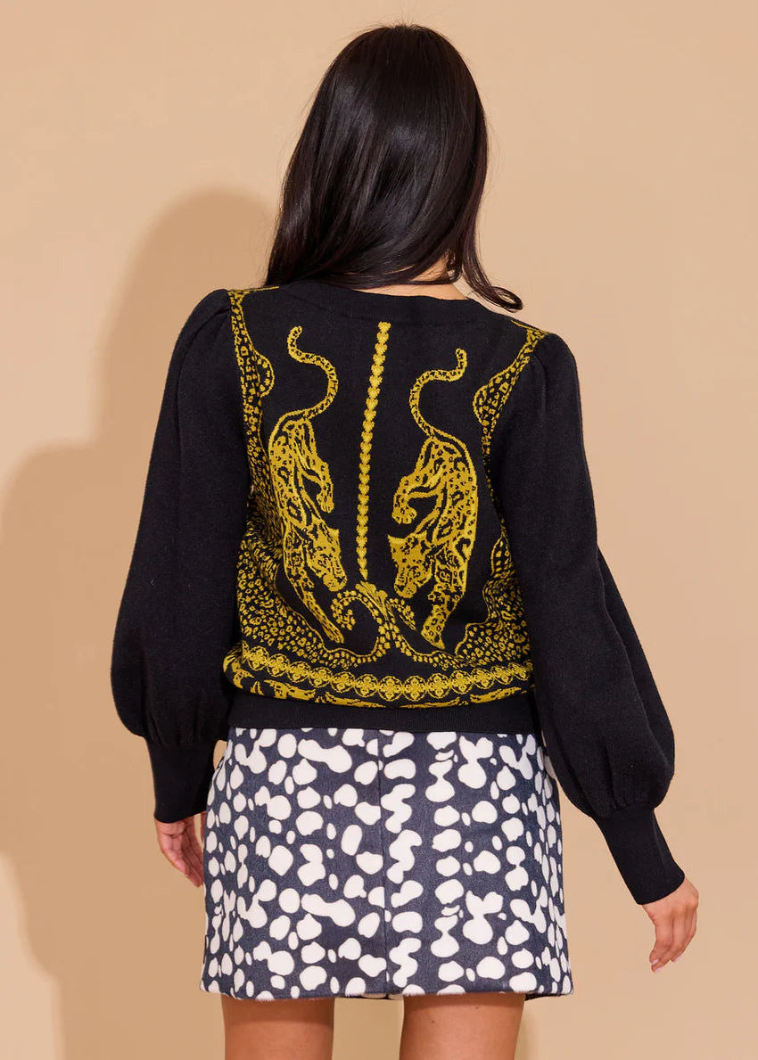 Lucie Sweater - Pouncing Panther | Alden Adair