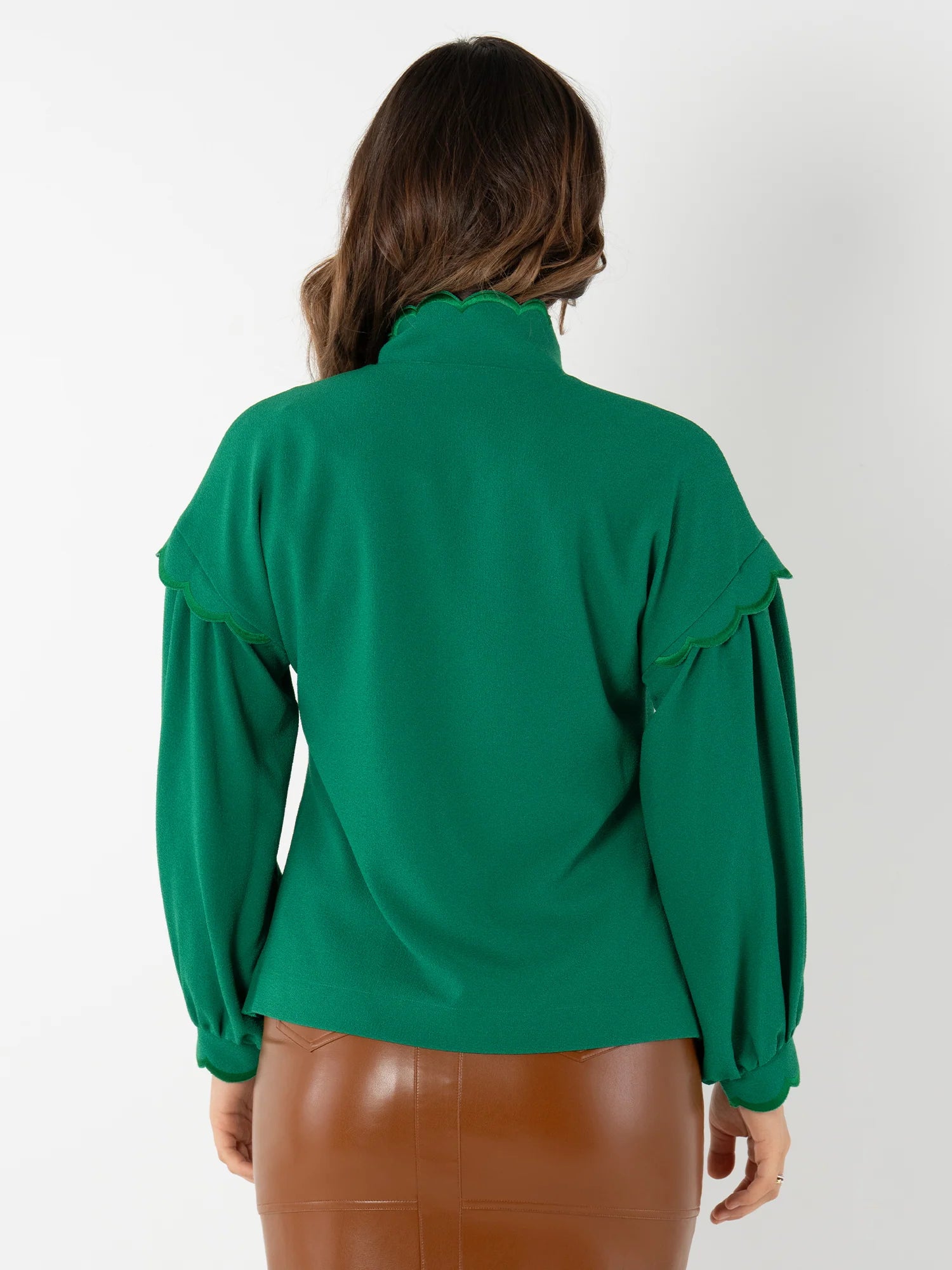 Orchid Top - Green Jacket | Emily McCarthy