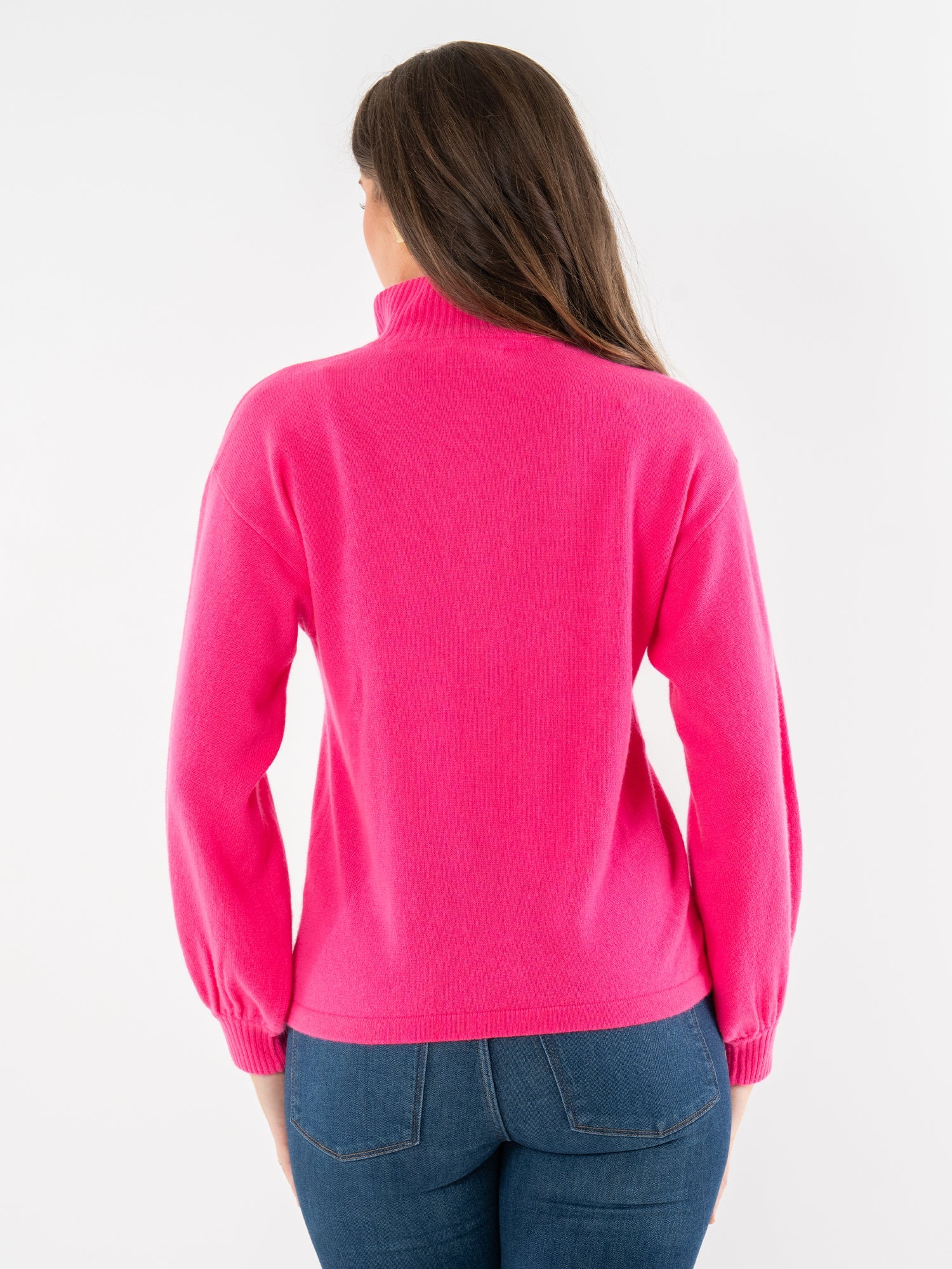 Lolli Sweater (cashmere) - Pink Glo | Emily McCarthy