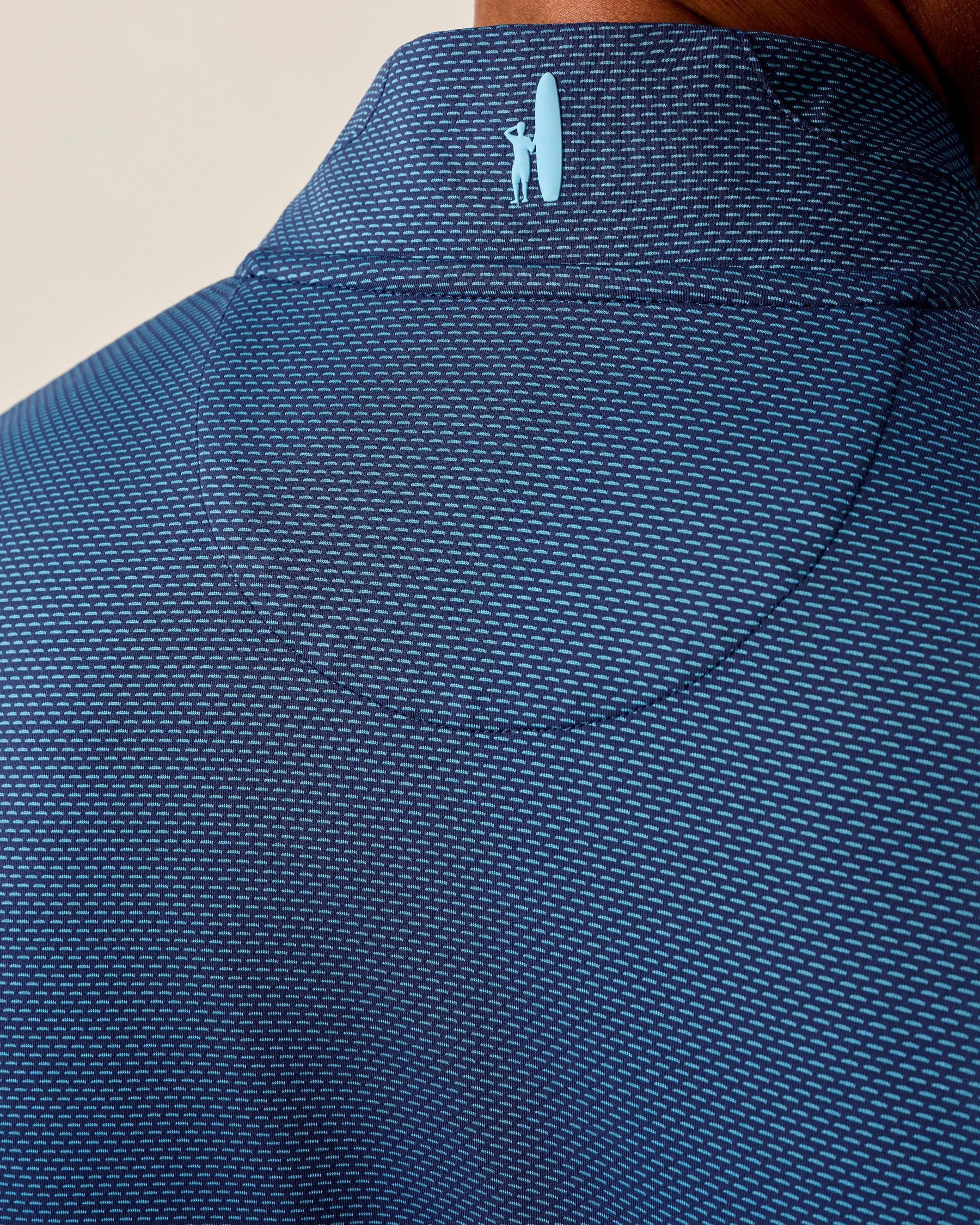 Jamie Jacquard Stretch 1/4-Zip Pullover - Navy Mahalo | Johnnie-O