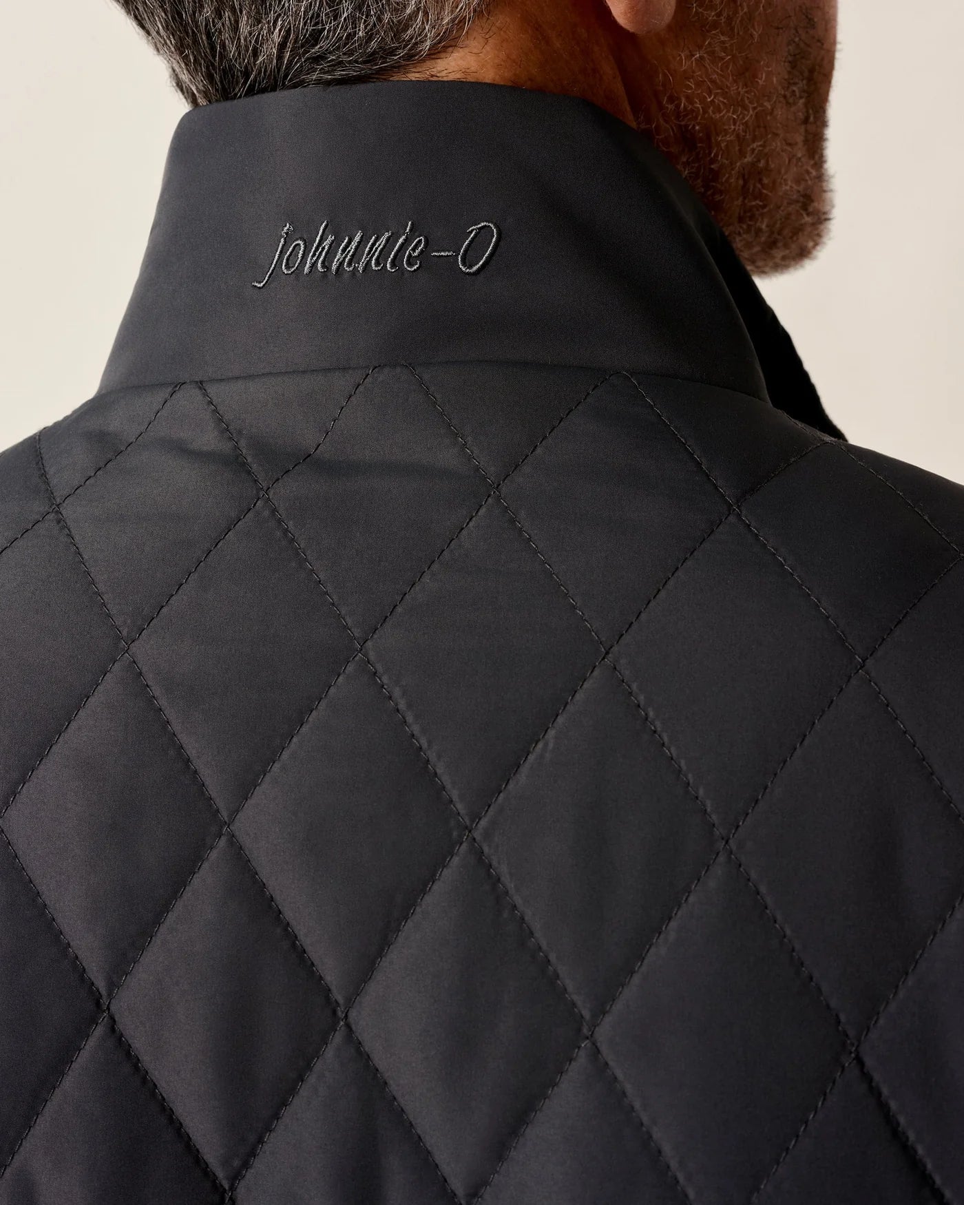 Juno Quilted Snap Jacket - Dark Grey | Johnnie-O