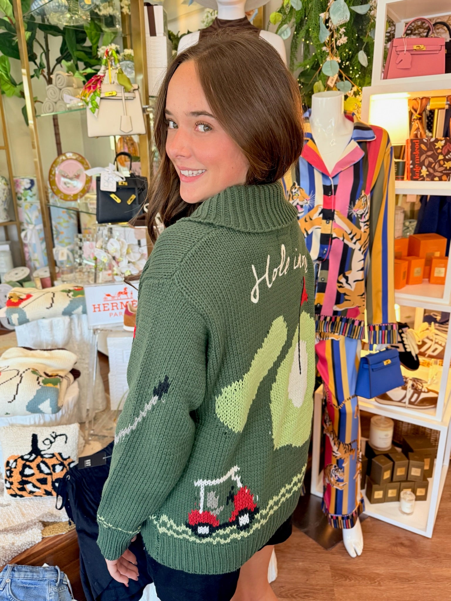 Meet Me At The Course Zip Sweater