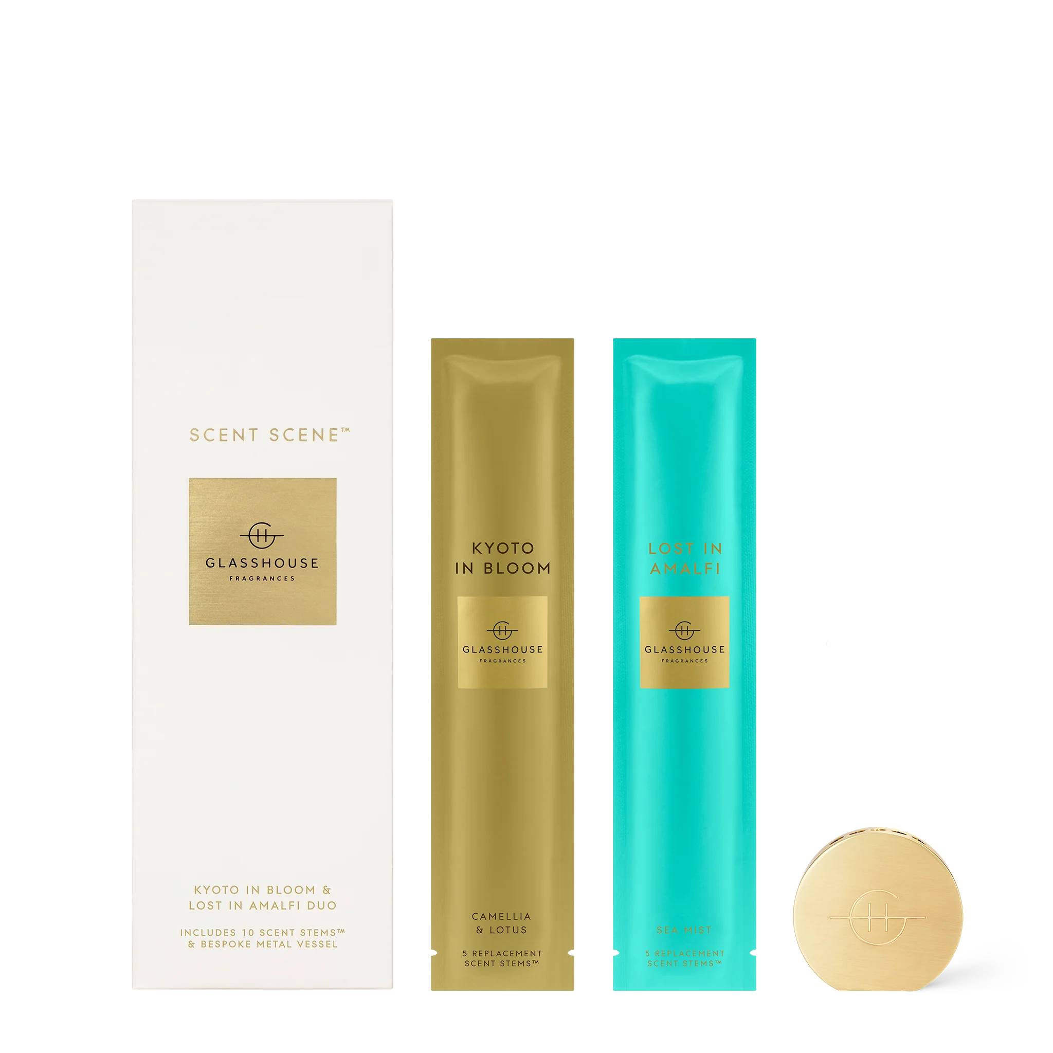 Scent Scene Duo - Kyoto in Bloom & Lost in Amalfi | Glasshouse Fragrances