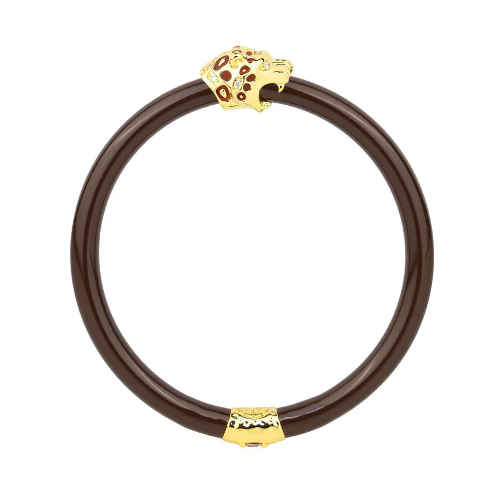 BuDha Girl | Fauna Panther All Weather Bangle - Chocolate