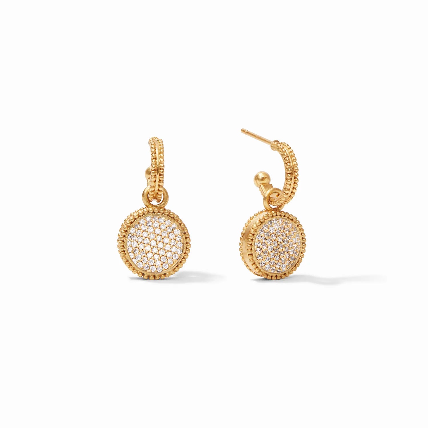 Fleur-de-Lis Hoop & Charm Earring | Julie Vos