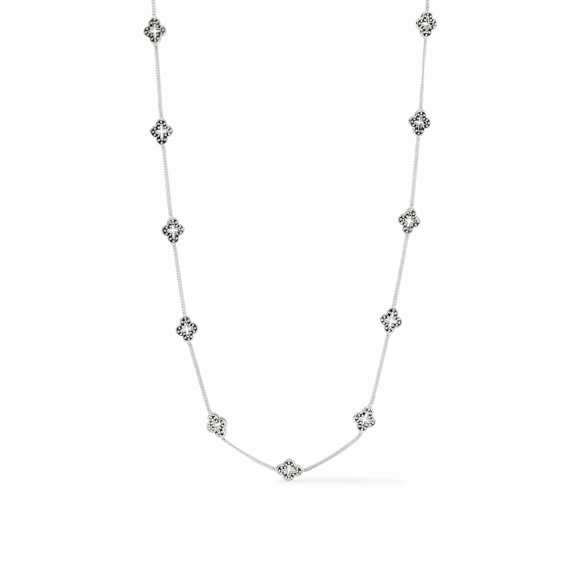Florentine Demi Delicate Station Silver Necklace | Julie Vos