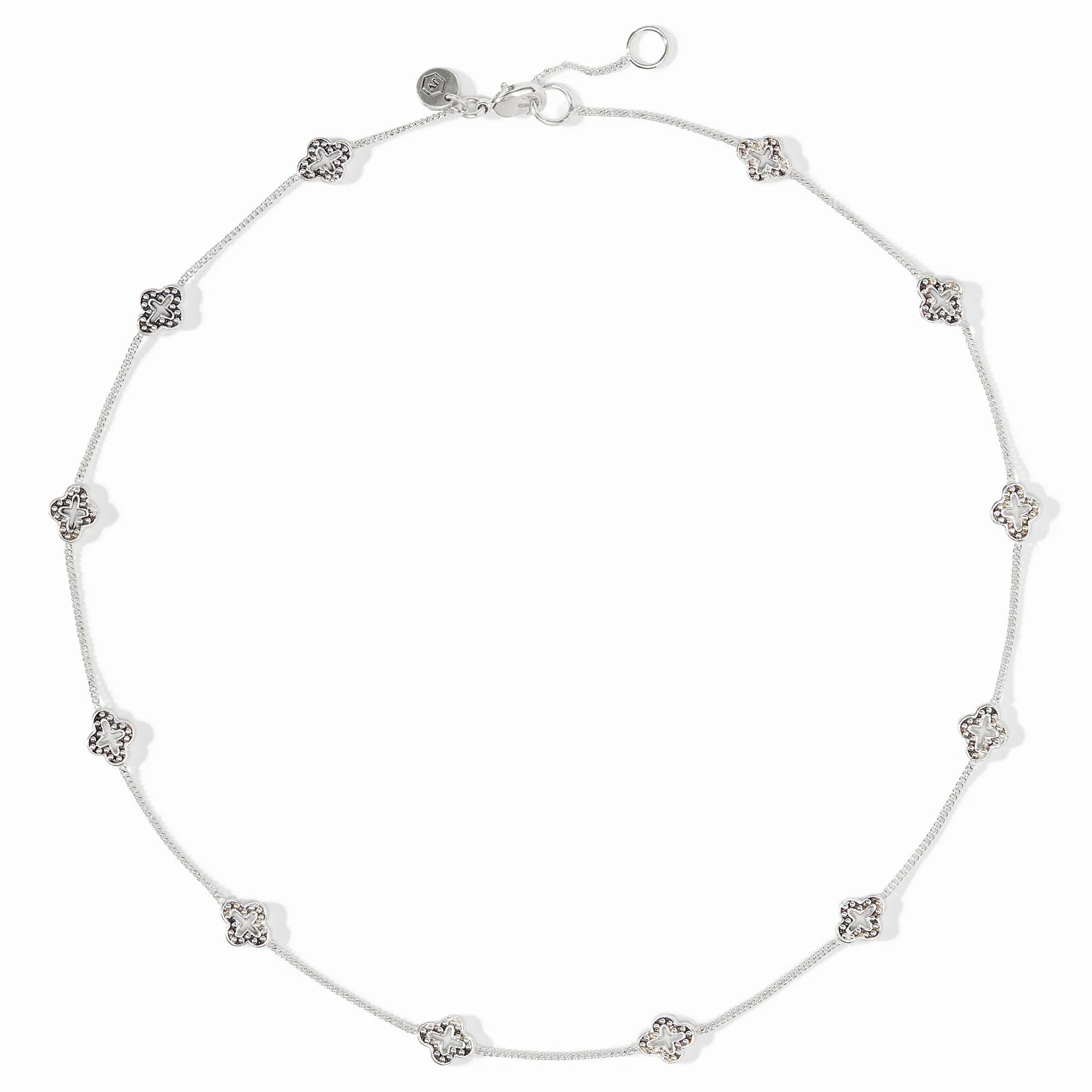 Florentine Demi Delicate Station Silver Necklace | Julie Vos