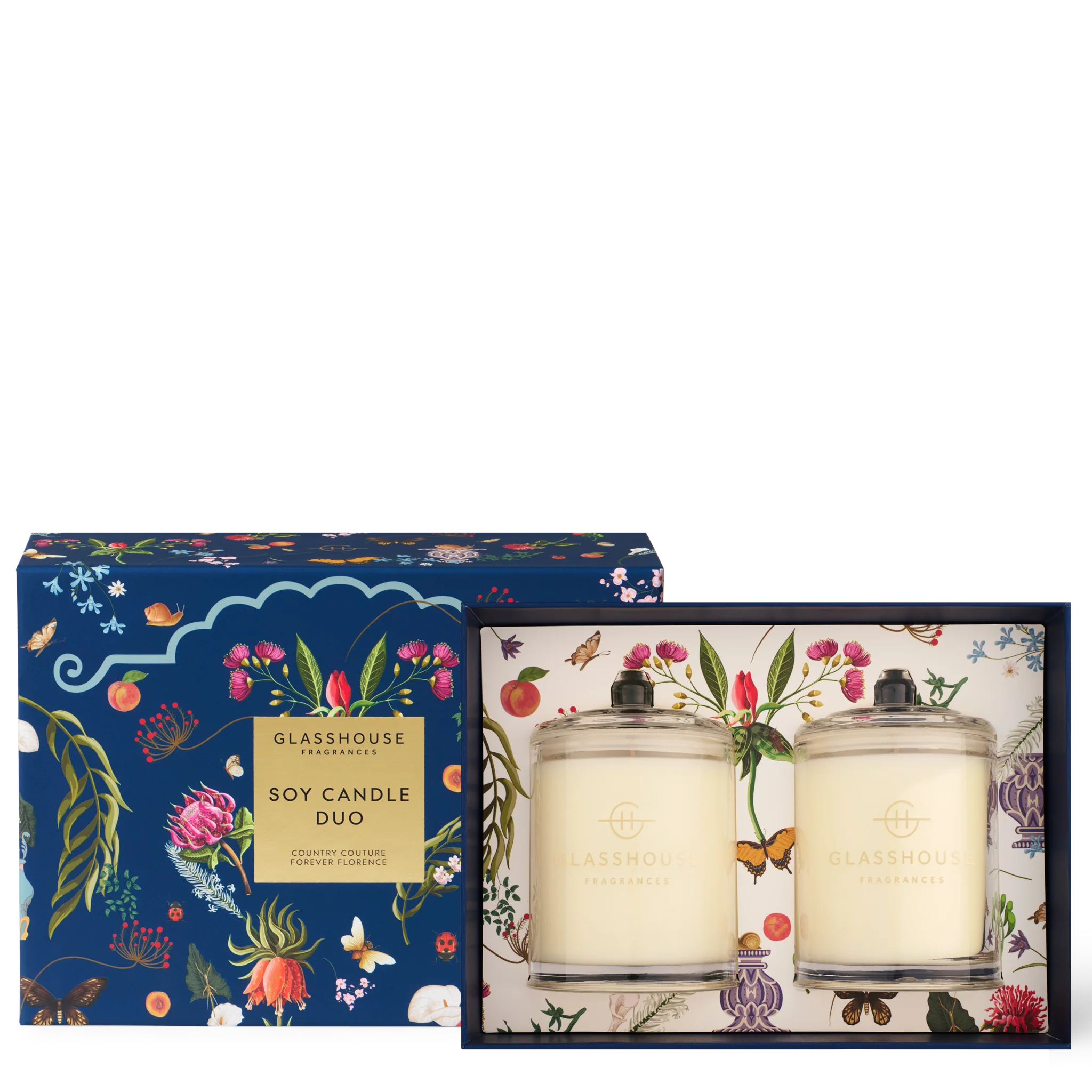 Country Couture & Forever Florence Candle Duo | Glasshouse Fragrances