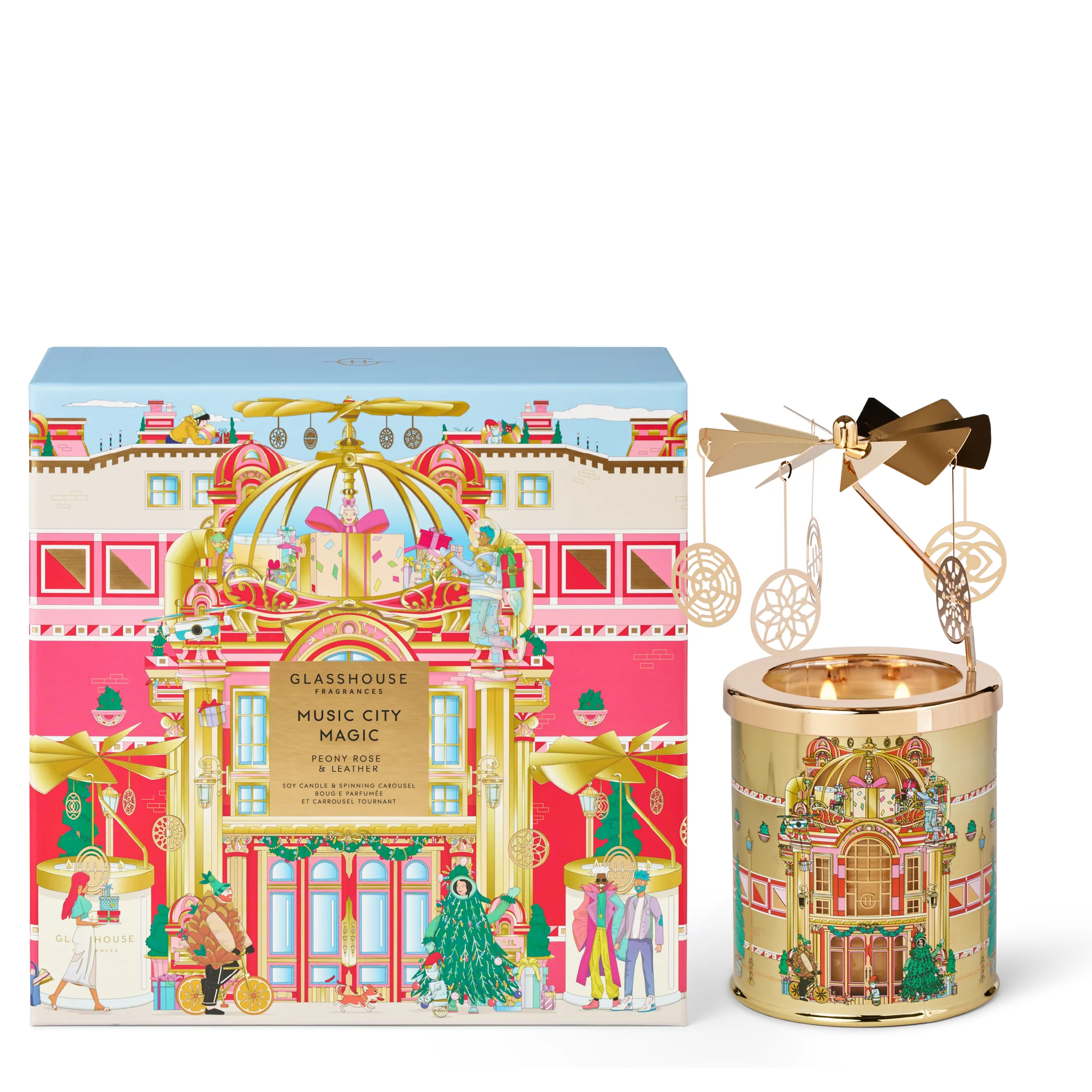 Music City Magic - Candle with Spinning Carousel | Glasshouse Fragrances