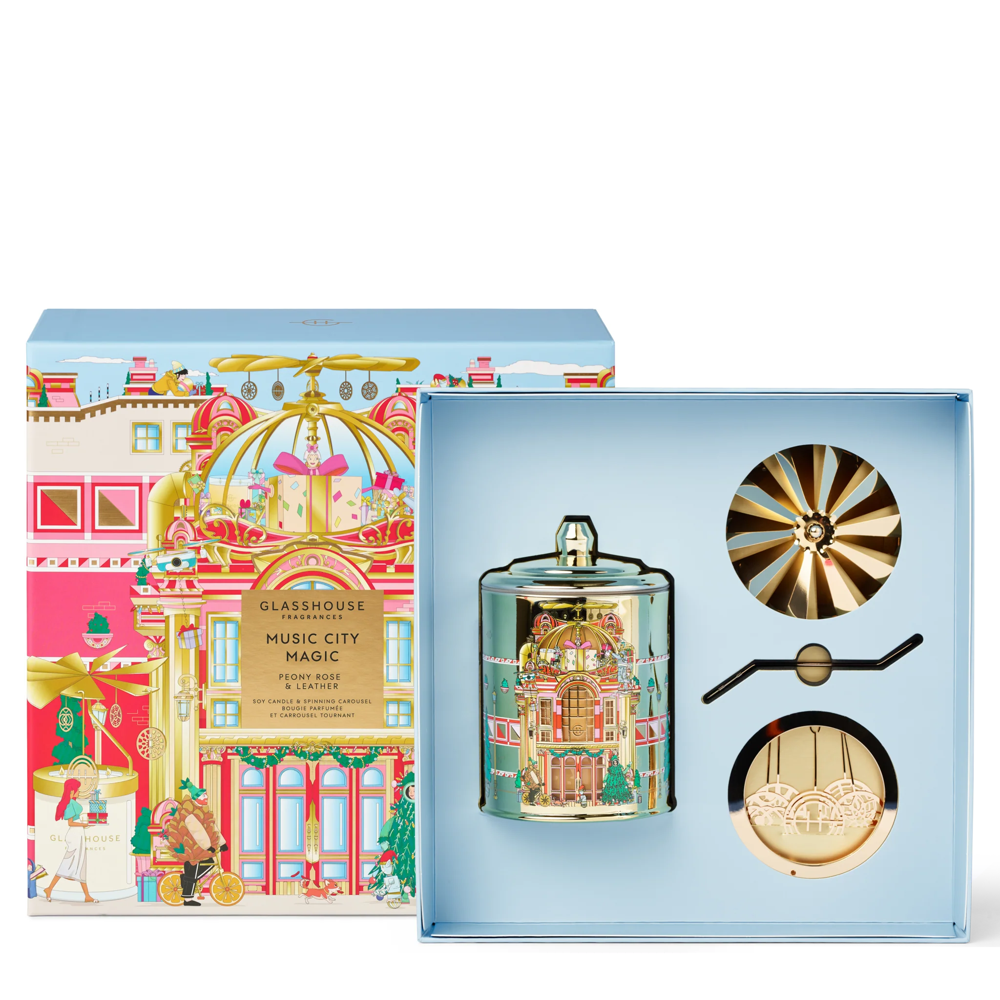 Music City Magic - Candle with Spinning Carousel | Glasshouse Fragrances