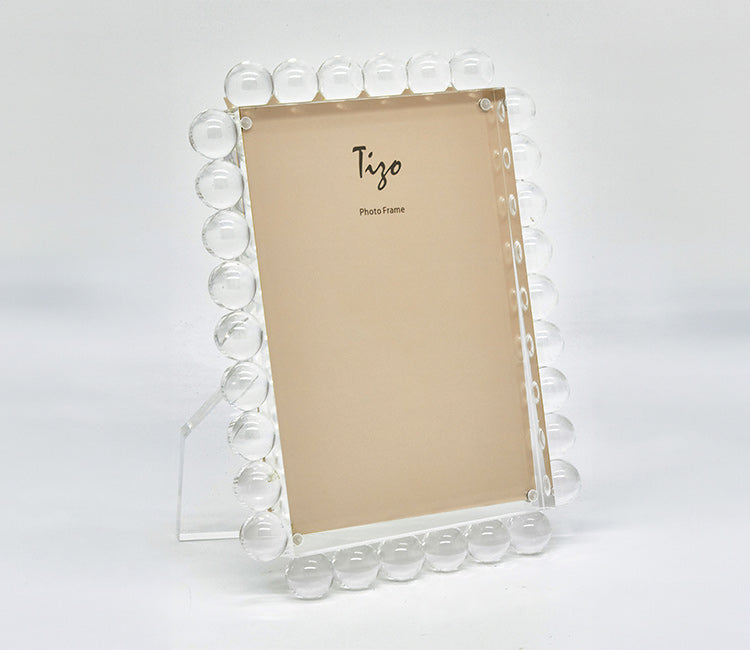 Lucite Frame W/ Bubbles - Clear | TIZO