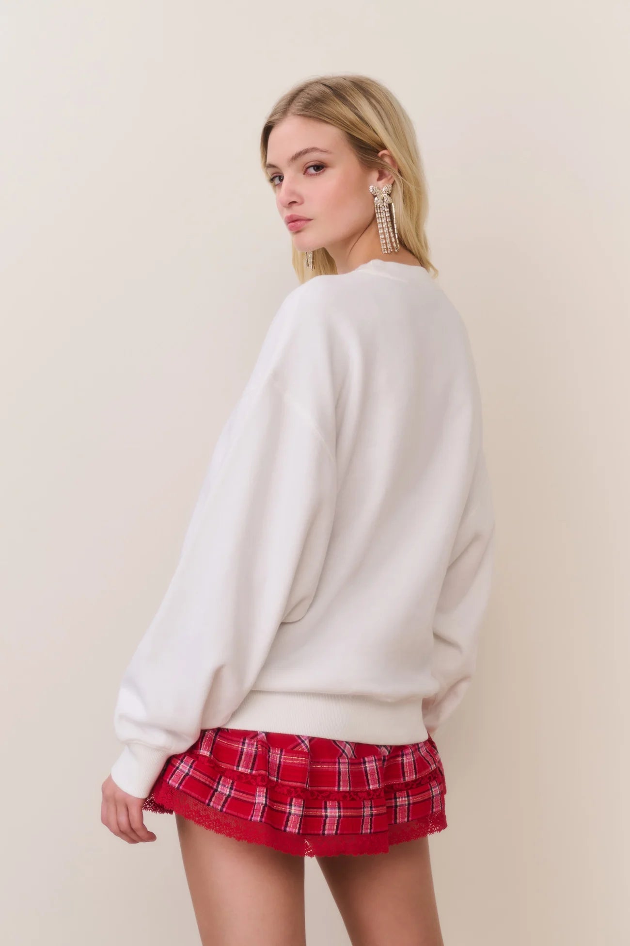 Havenleigh Christmas Bow Fleece Pullover | LoveShackFancy