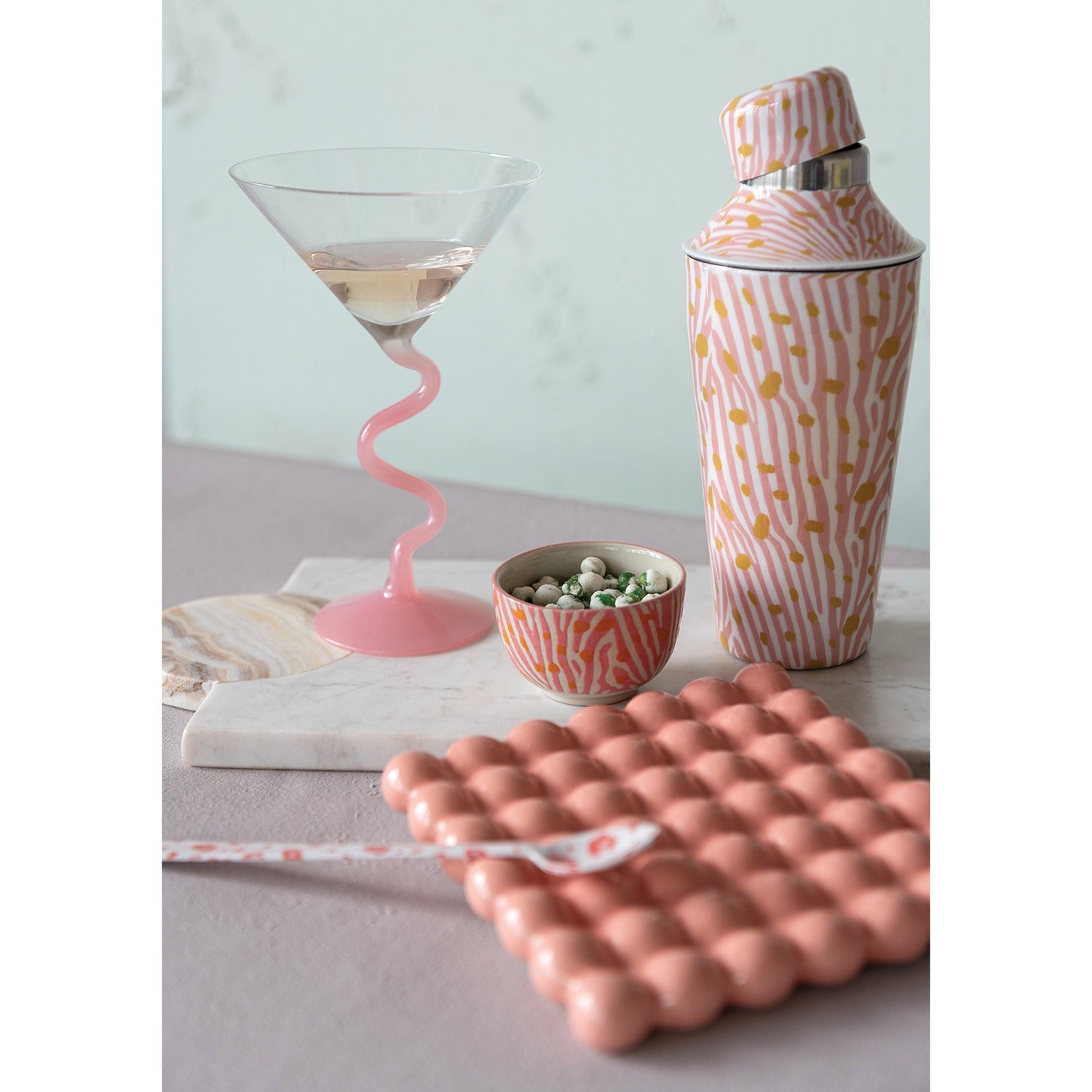 Enameled Metal Cocktail Shaker | Hazel Mazel