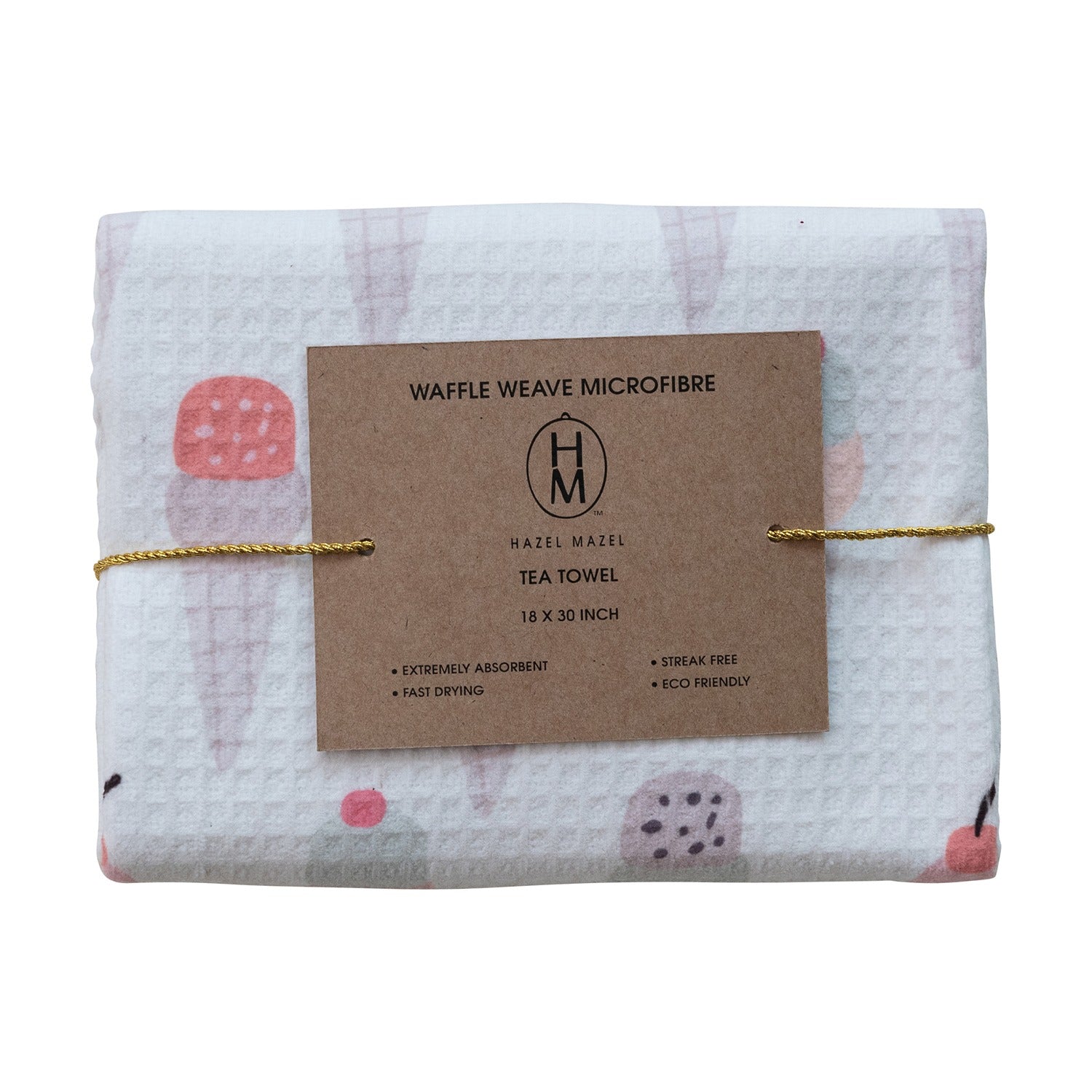 Printed Recycled Microfibre Tea Towel | Hazel Mazel