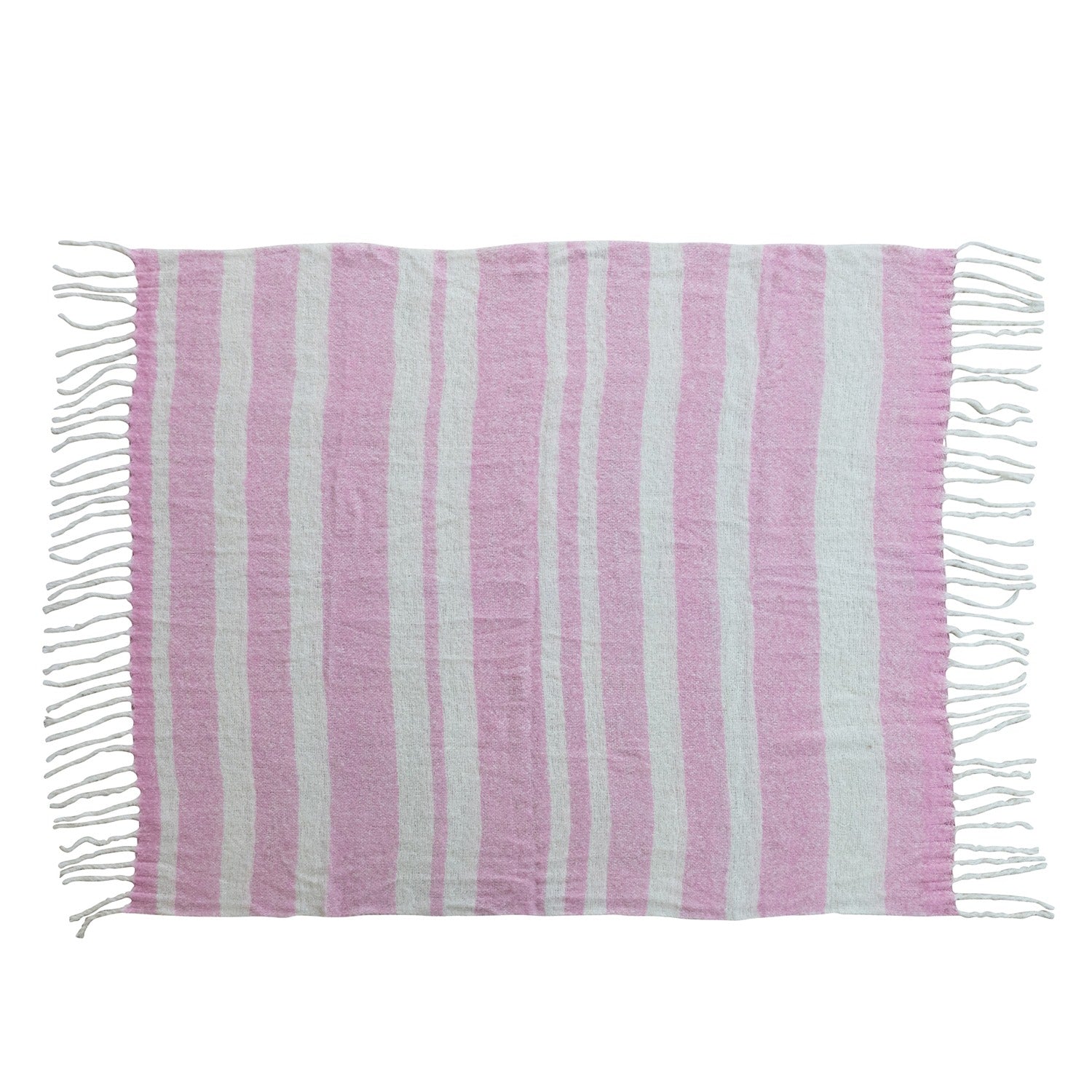 Brushed Acrylic & Wool Throw | Hazel Mazel