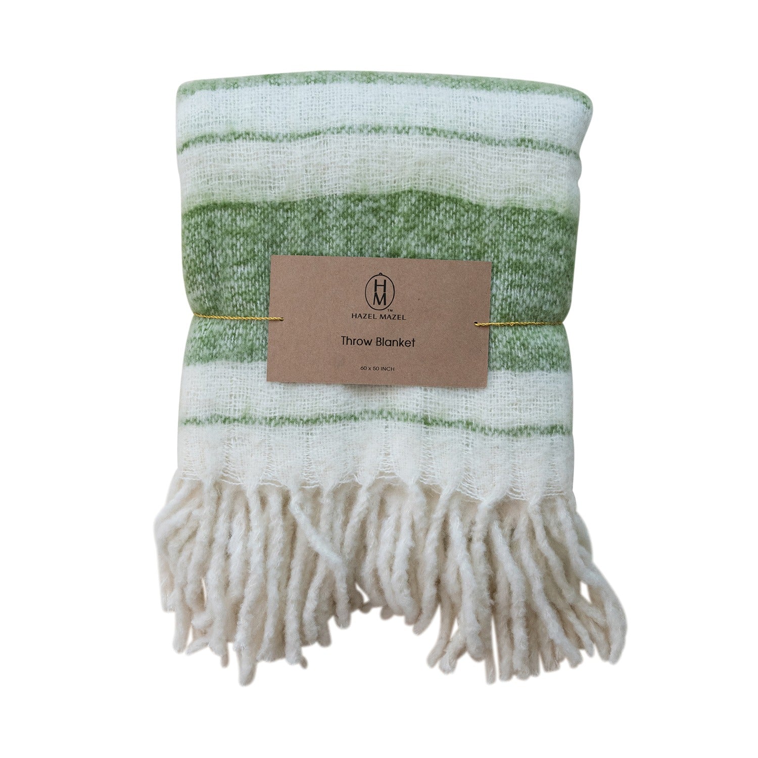Brushed Acrylic & Wool Throw | Hazel Mazel