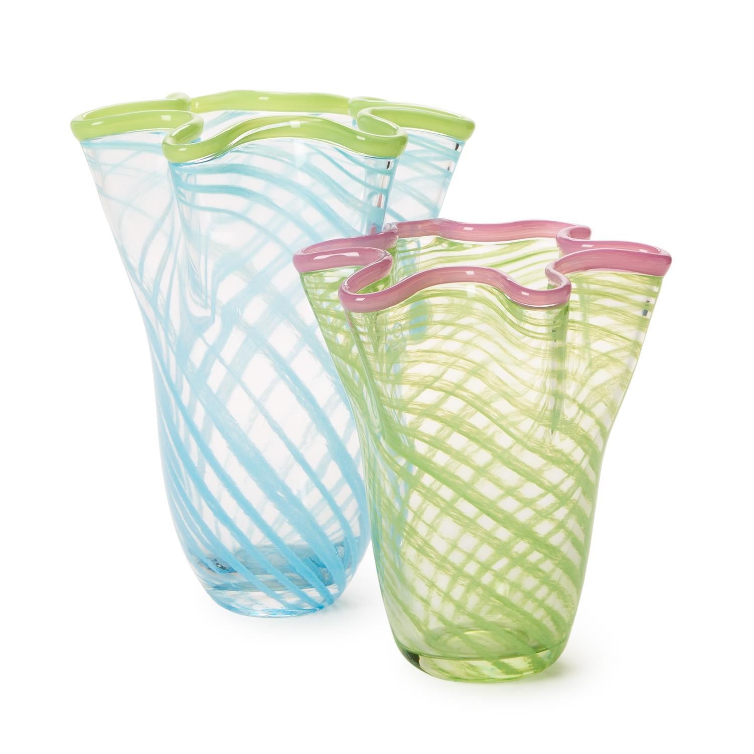 Swirl Flar Hand Blown Vase