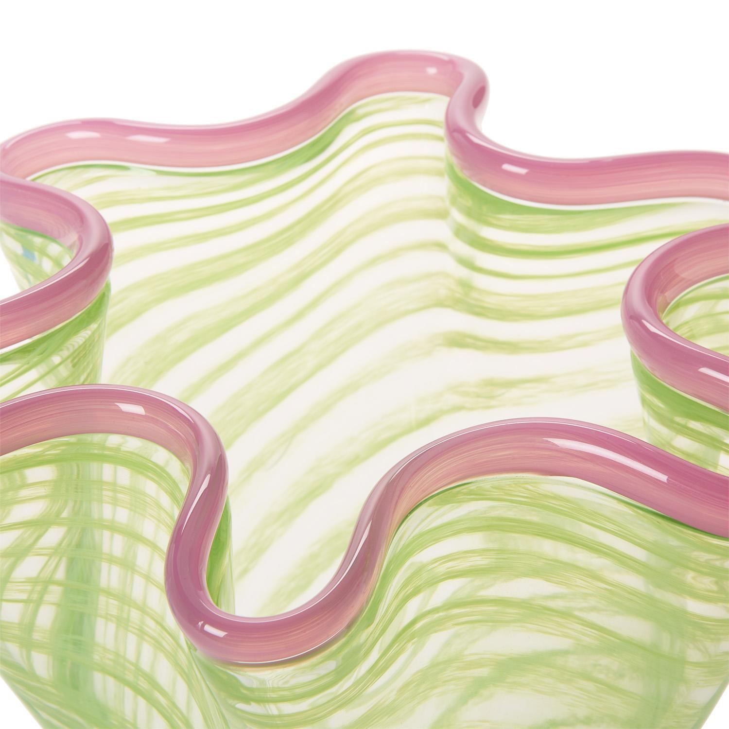 Swirl Flar Hand Blown Vase