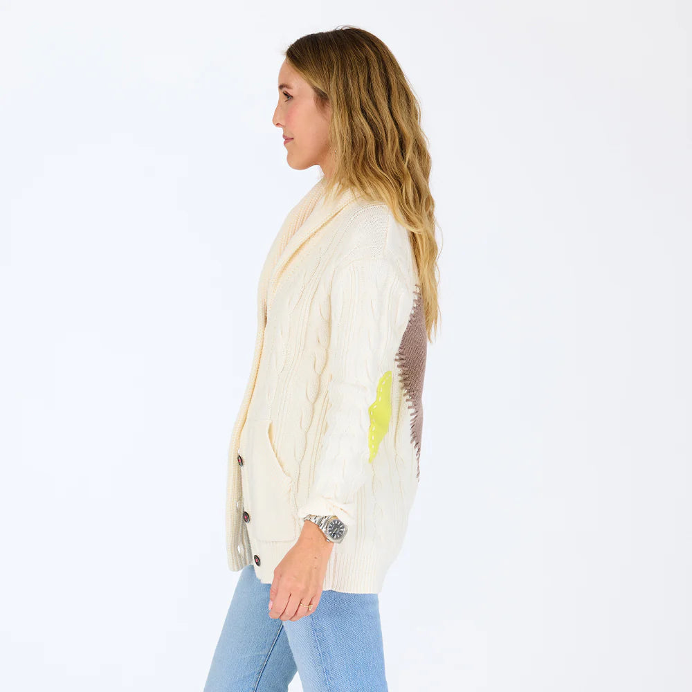 Shawl Collar Helen Imperfect Heart Cardigan | Kerri Rosenthal