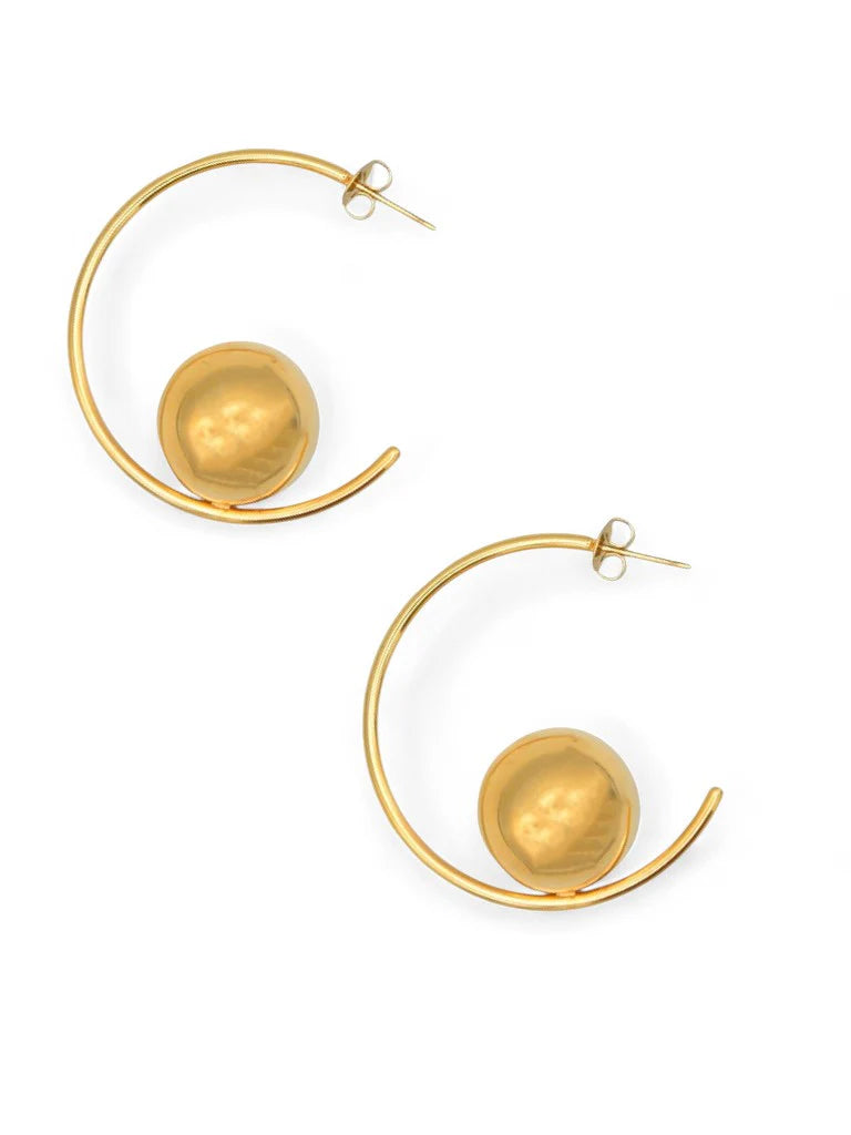 ON THE BALL Hoop Earrings | Farrah B