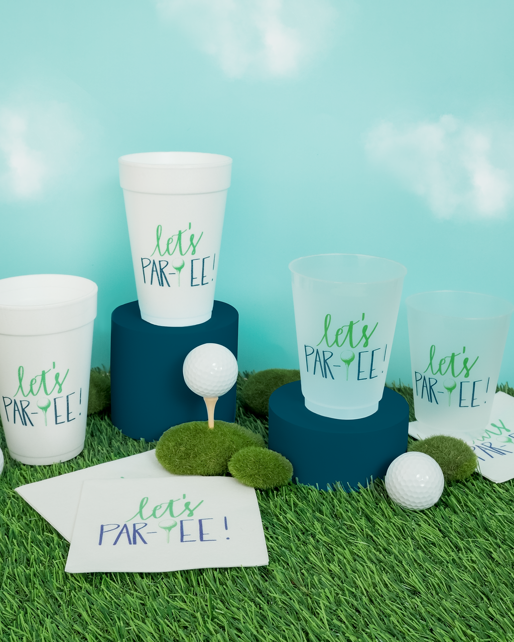 Let's ParTEE Golf Foam Cups Set of 10 SP24