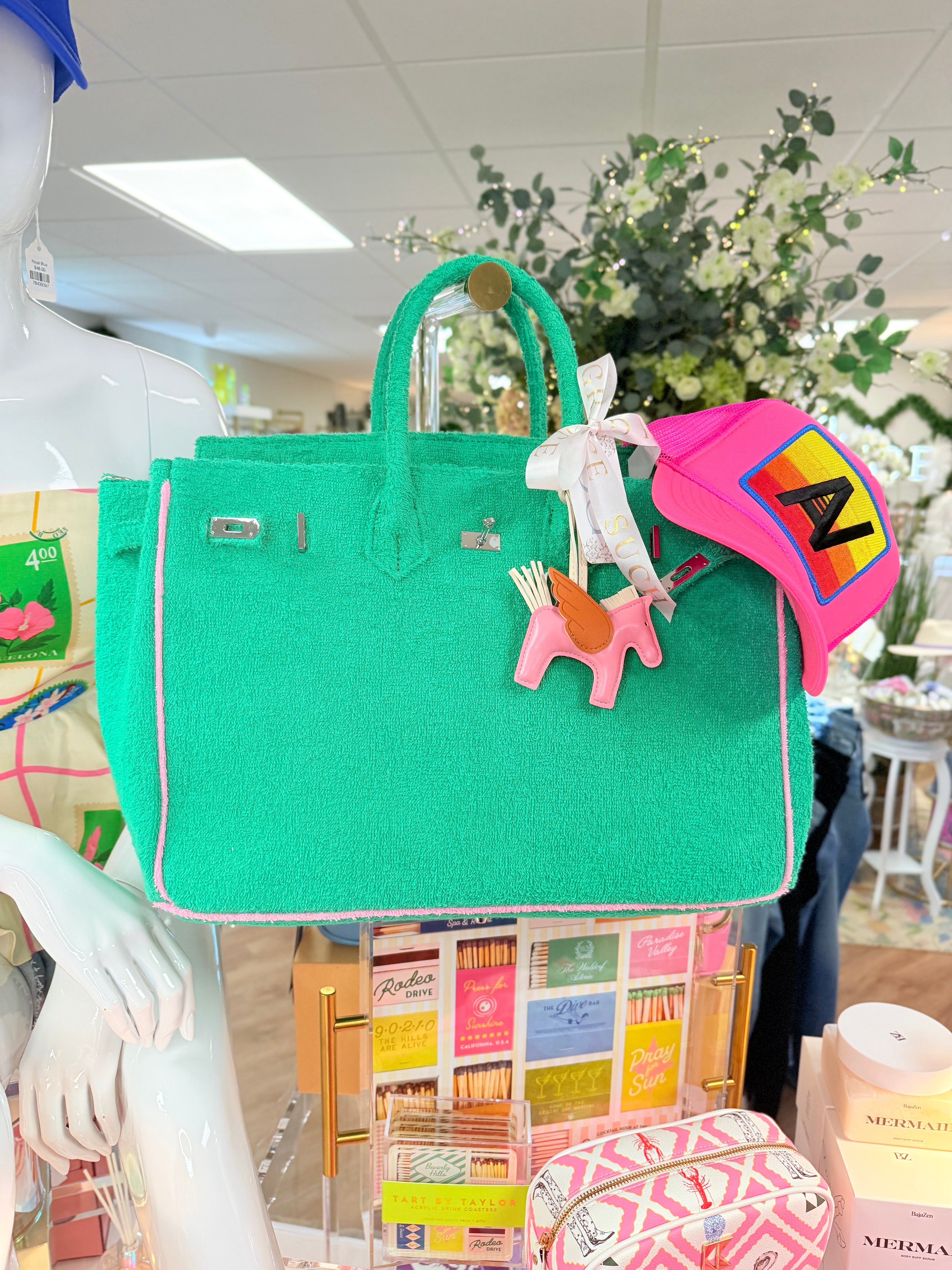 Seaside Terrycloth “B” Tote