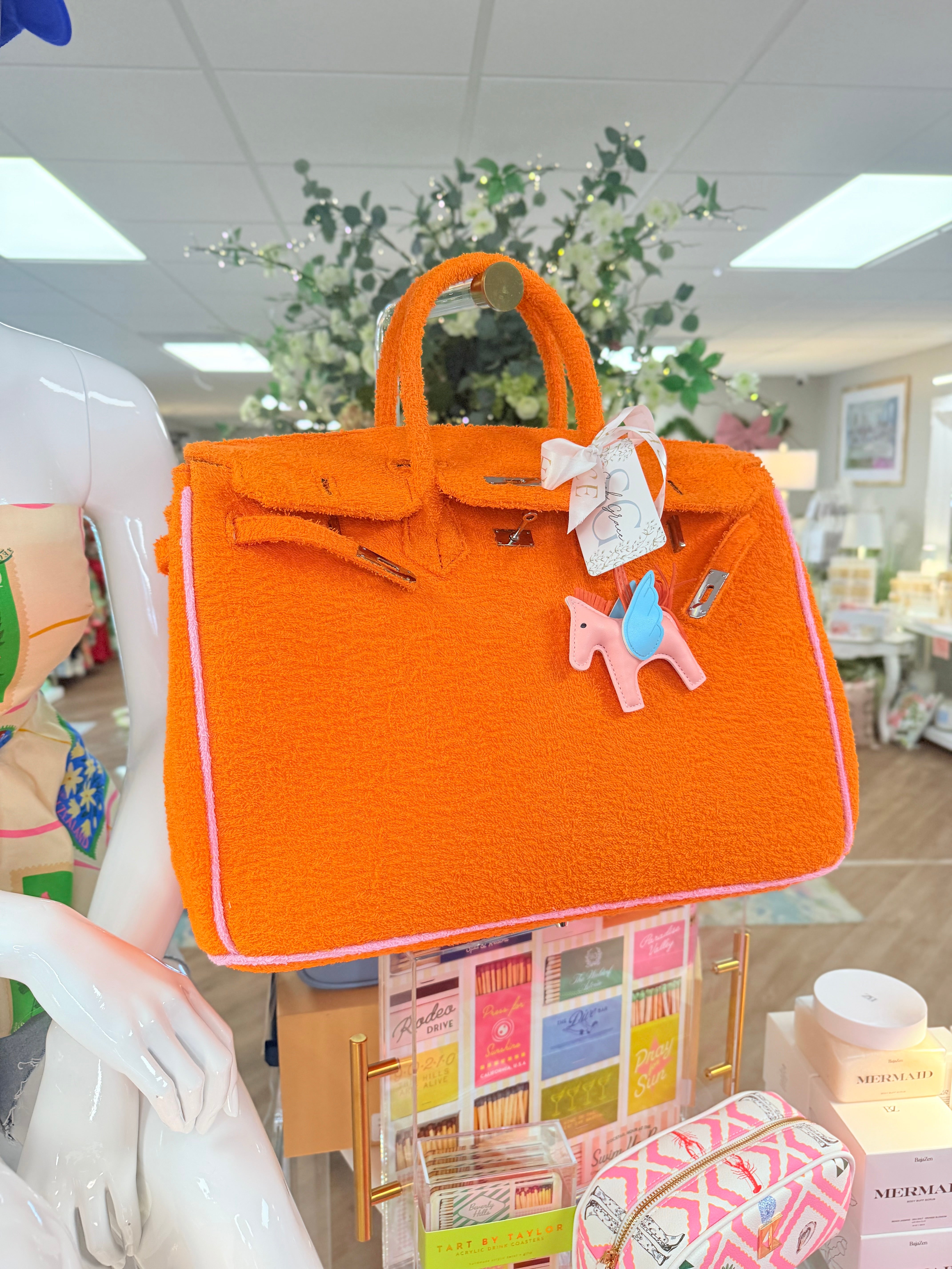 Seaside Terrycloth “B” Tote