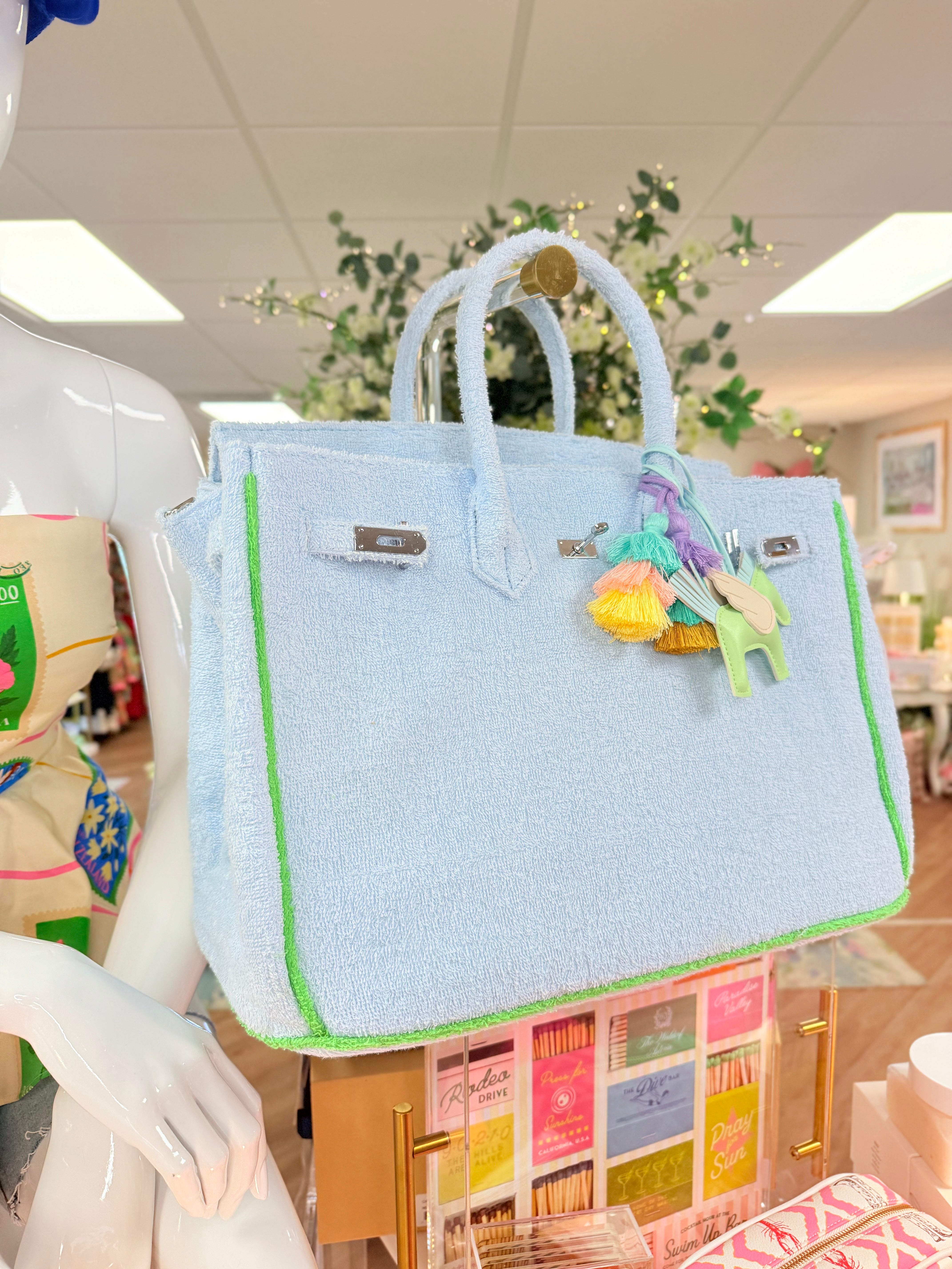 Seaside Terrycloth “B” Tote