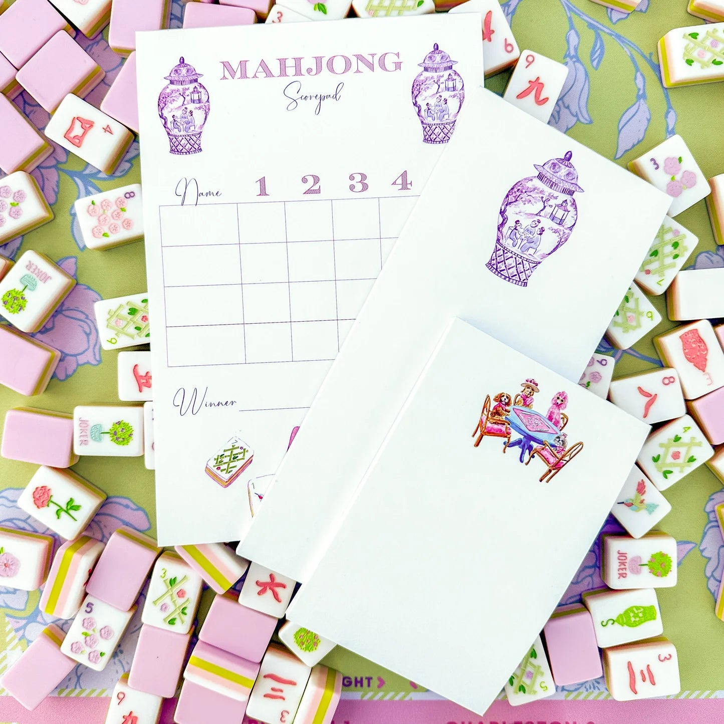 Mahjong Scorecard Pad | Taylor Paladino