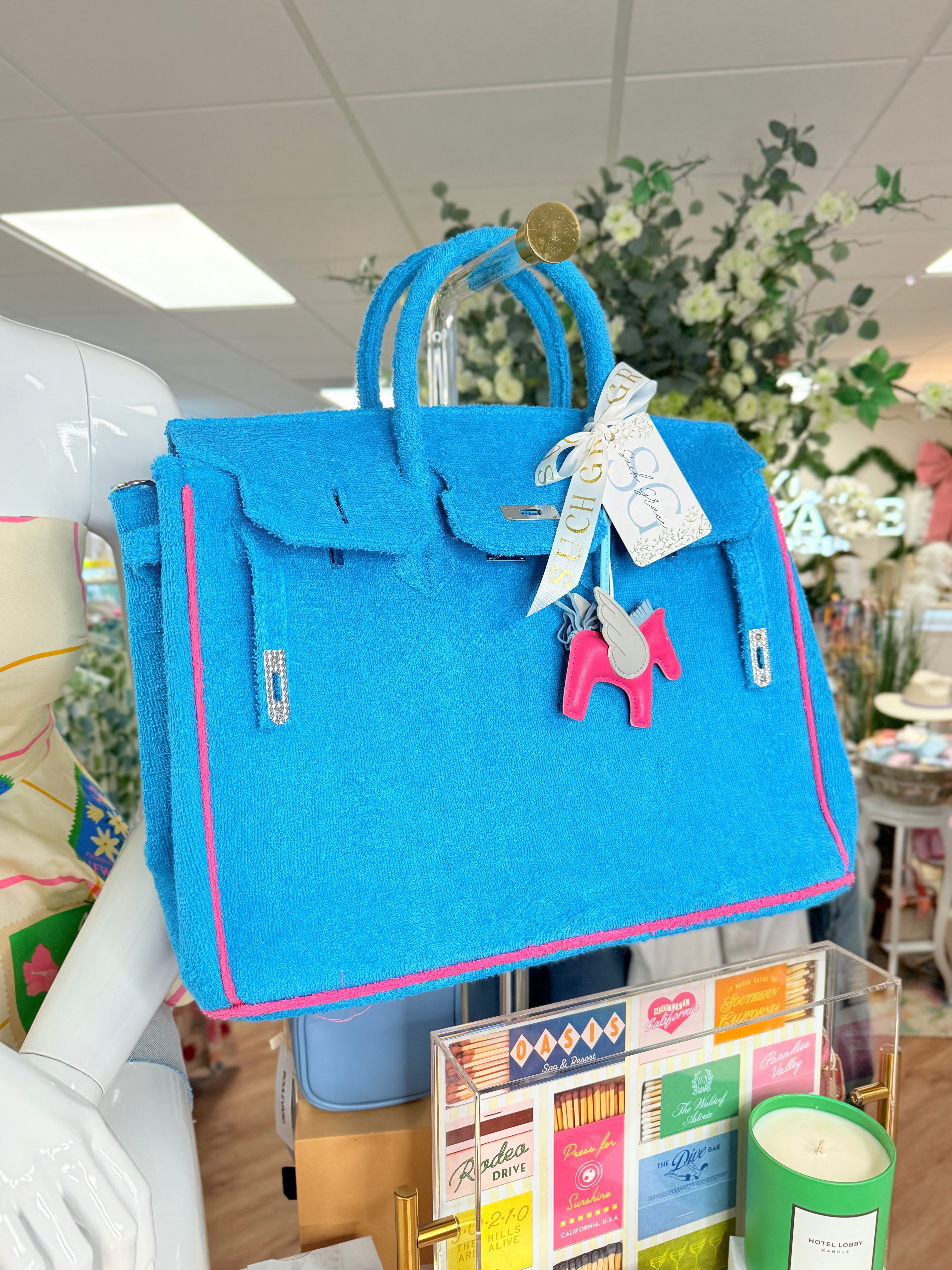 Seaside Terrycloth “B” Tote