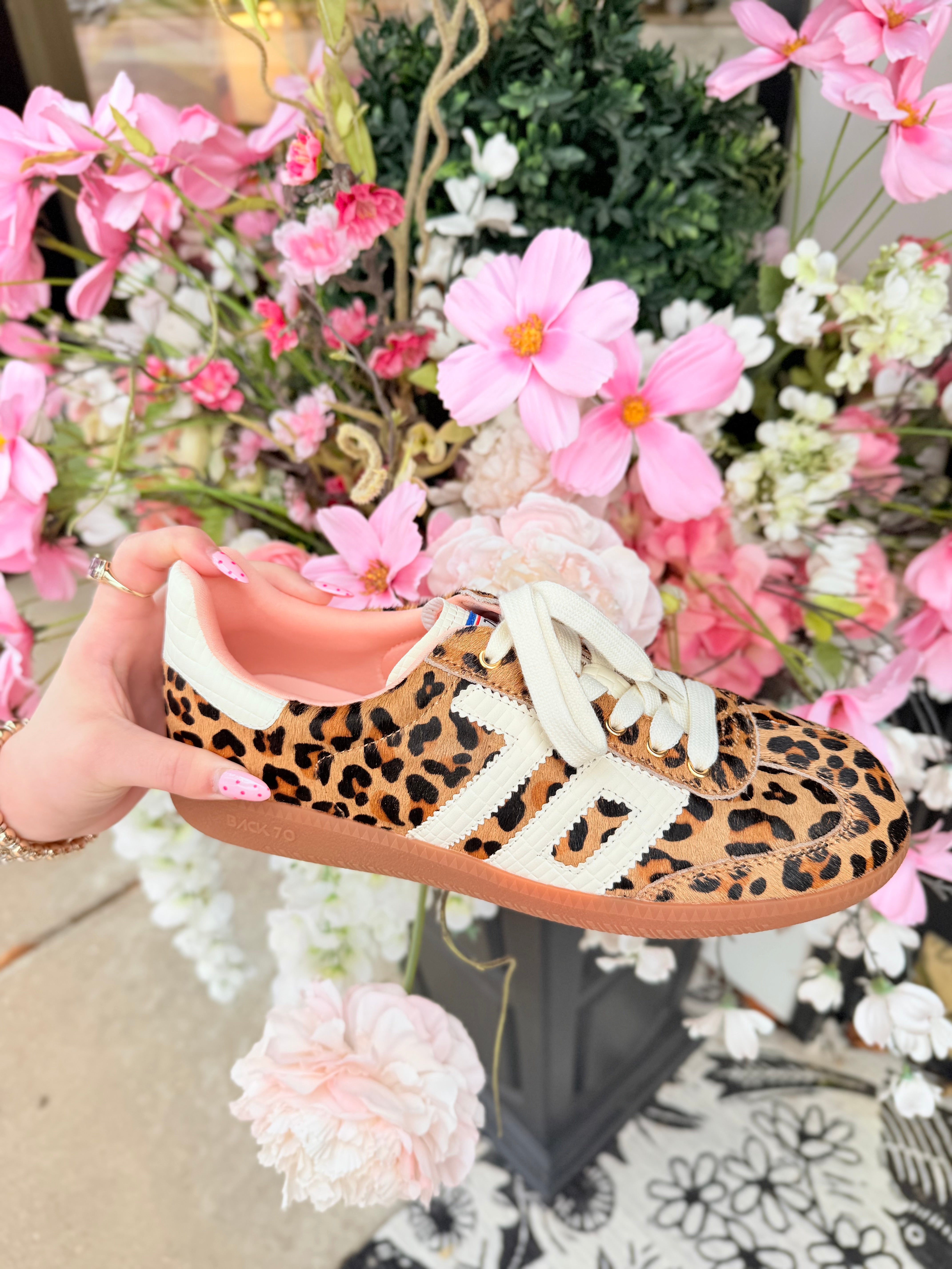 Back 70 | Cloud Sneaker - Leopard/Camel/White