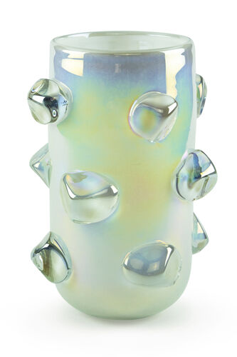 White Ice Design Vase