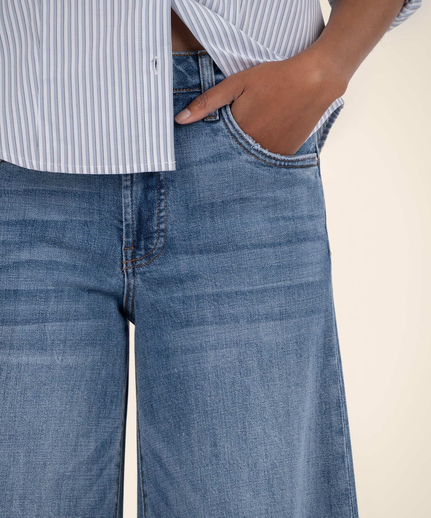Blake High Rise Super Wide Leg - Charming | KUT