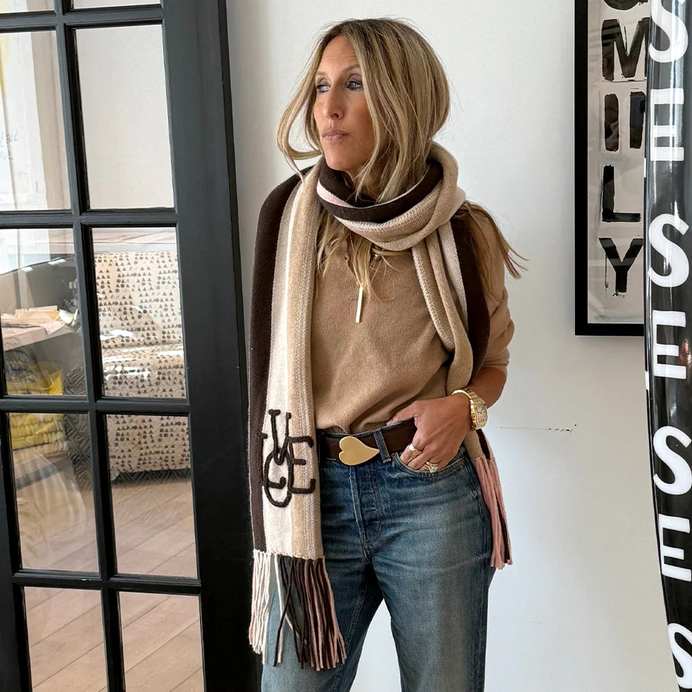 Lovego Striped Scarf (cashmere)| Kerri Rosenthal