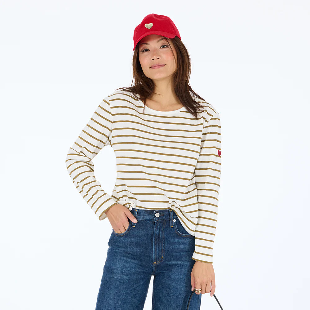 Long Sleeve Tee - White Camel | Kerri Rosenthal