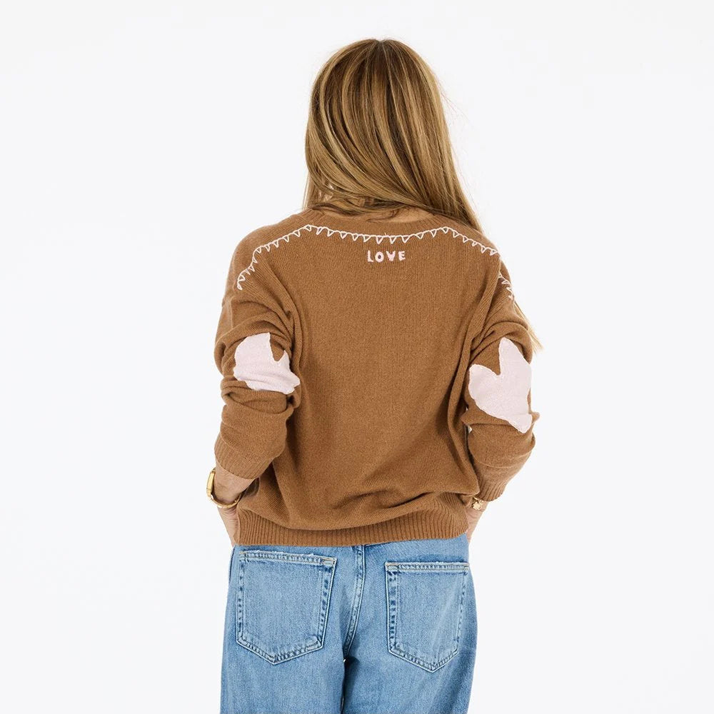 Deep V-Neck Love Sweater | Kerri Rosenthal
