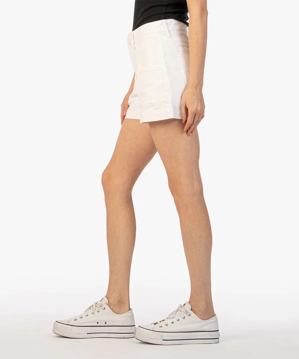 Jane High Rise Short - Optic White | KUT