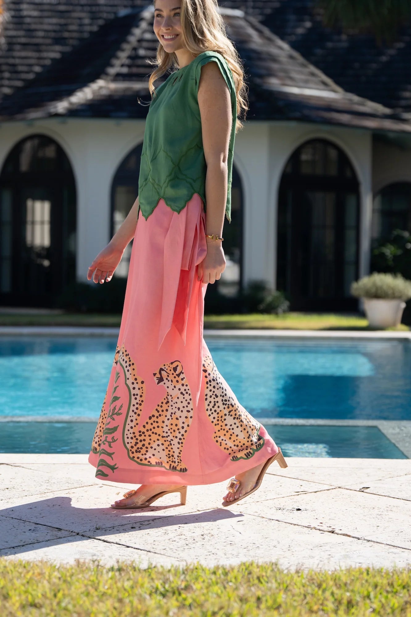Audrey Skirt - Cabana Cat | Emily McCarthy