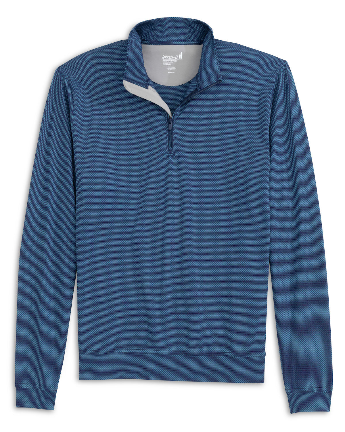Jamie Jacquard Stretch 1/4-Zip Pullover - Navy Mahalo | Johnnie-O