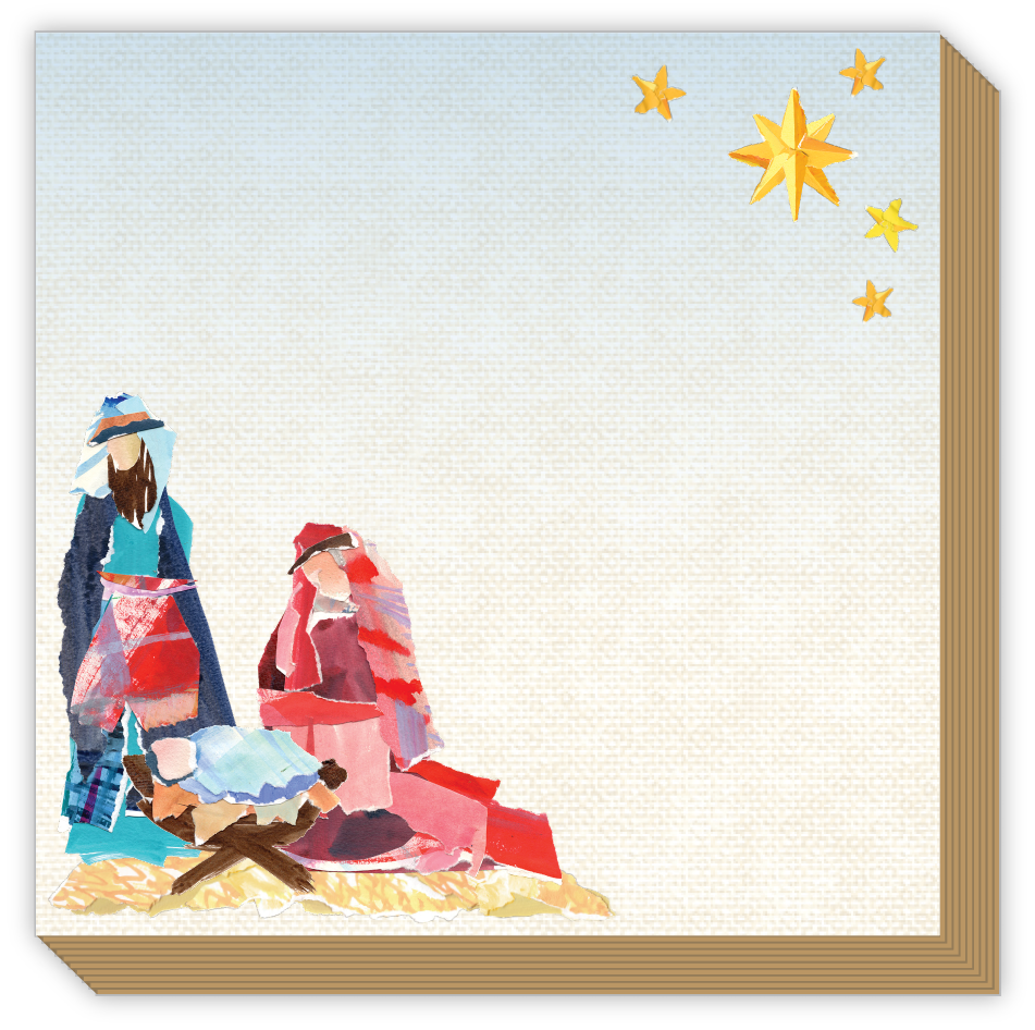 Nativity Scene Luxe Notepad