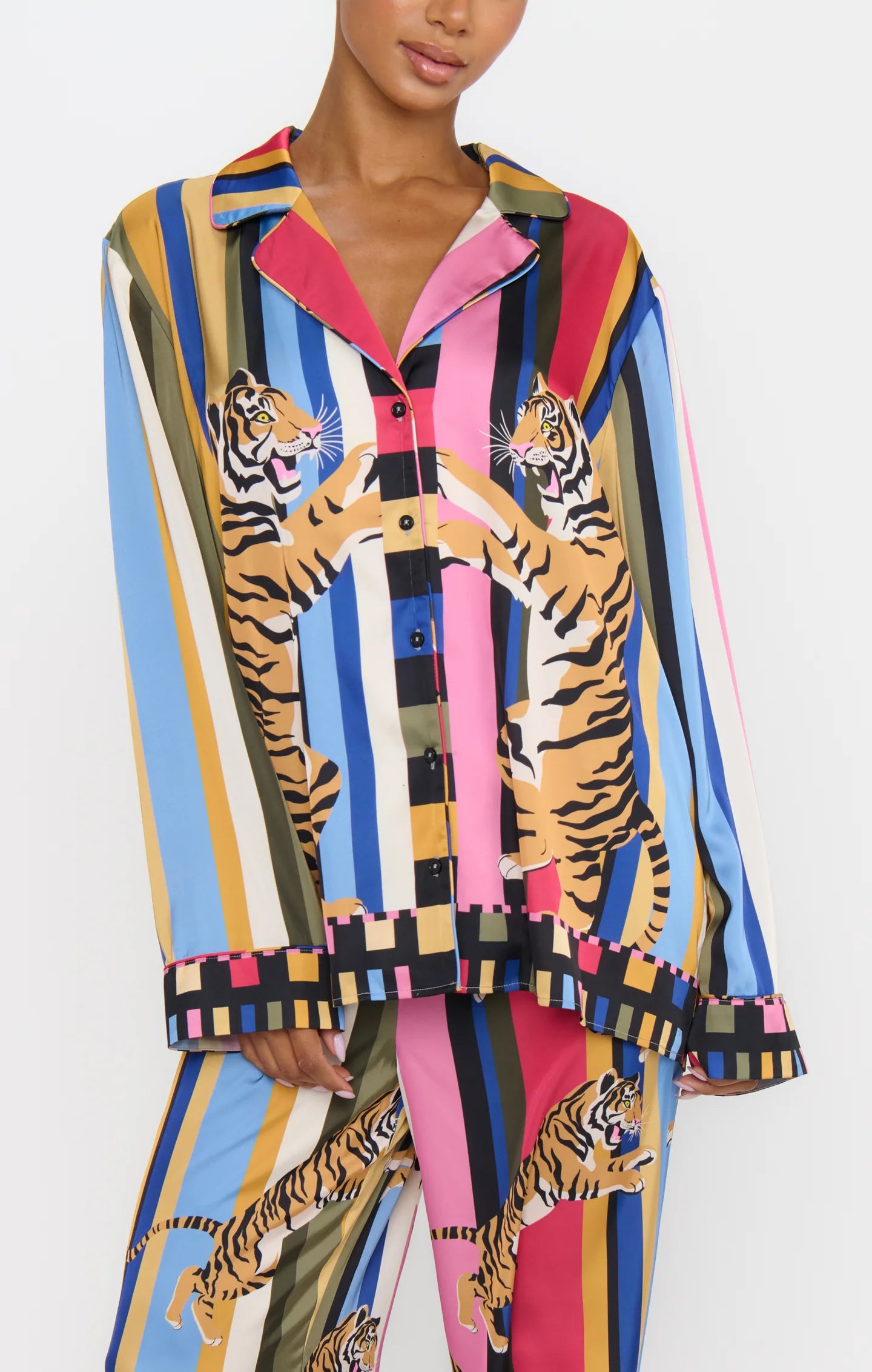 Classic PJ Set - Tiger Dreams Silky | Show Me Your Mumu