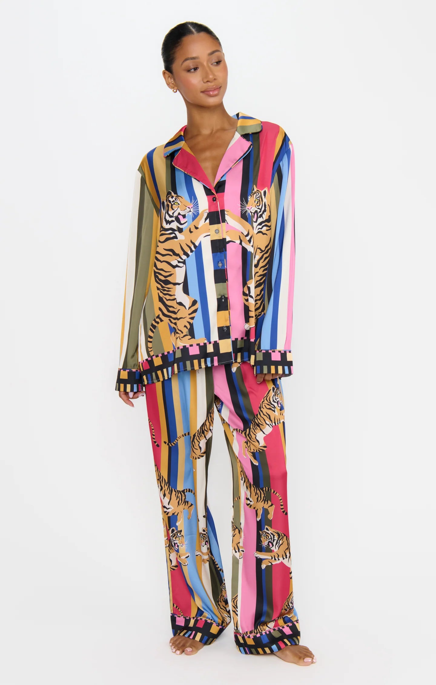 Classic PJ Set - Tiger Dreams Silky | Show Me Your Mumu